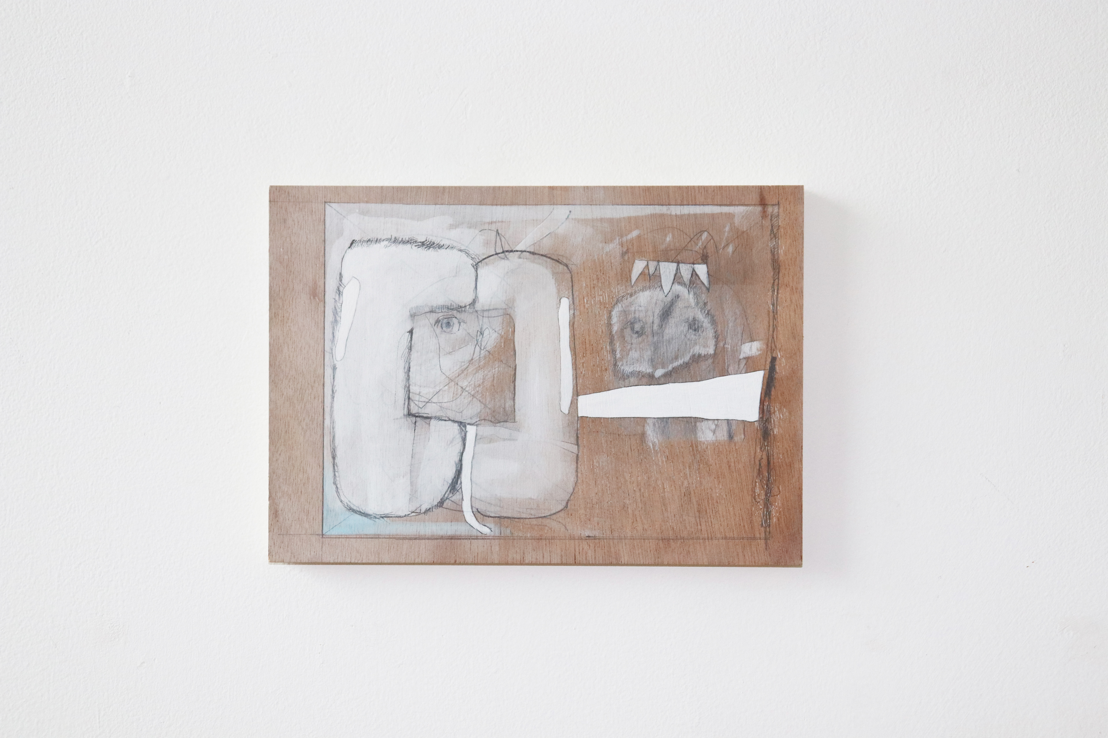 C-17/2021/Acrylic paint,pencil,gesso,wood panel/297×210mm