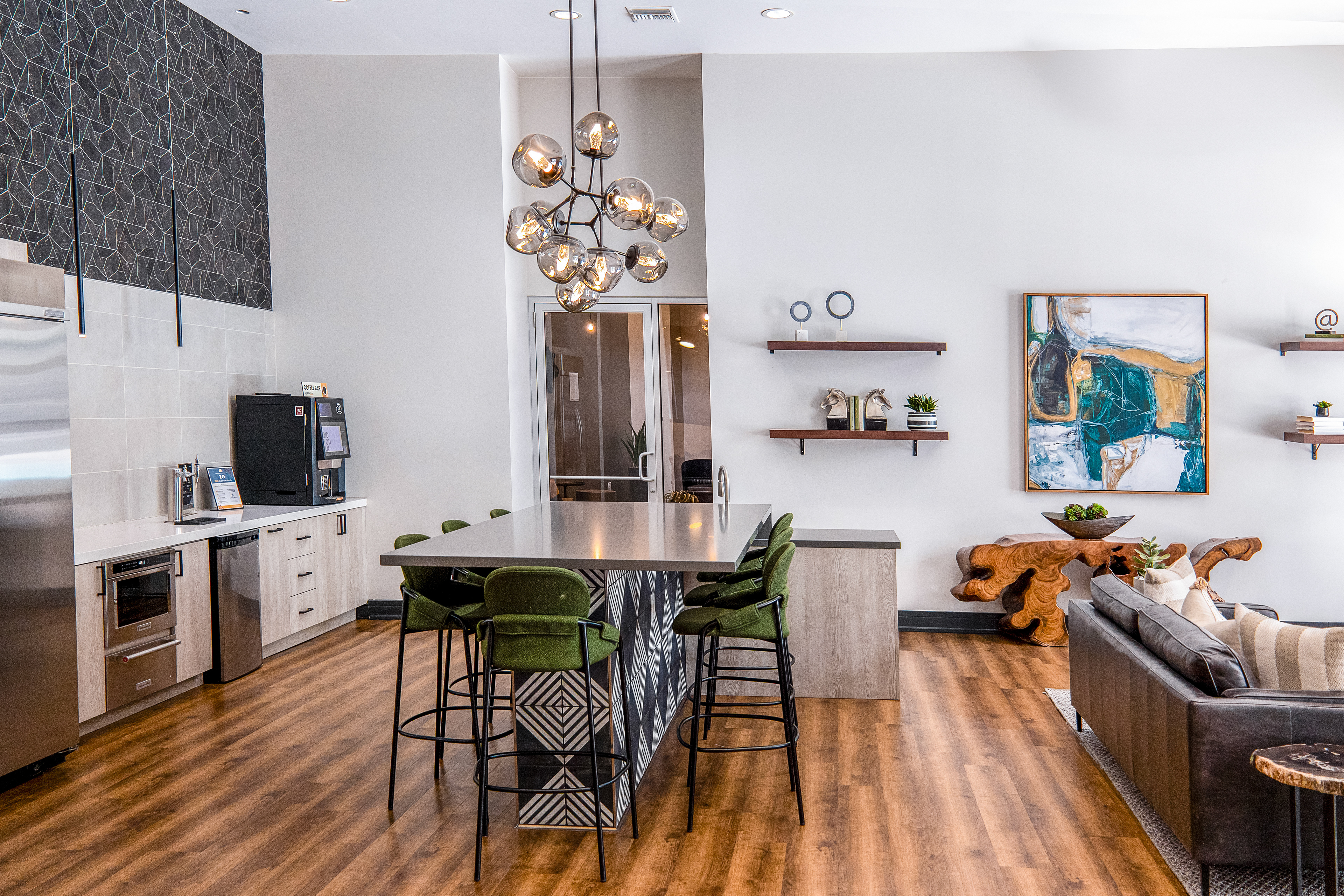 Open concept kitchen 