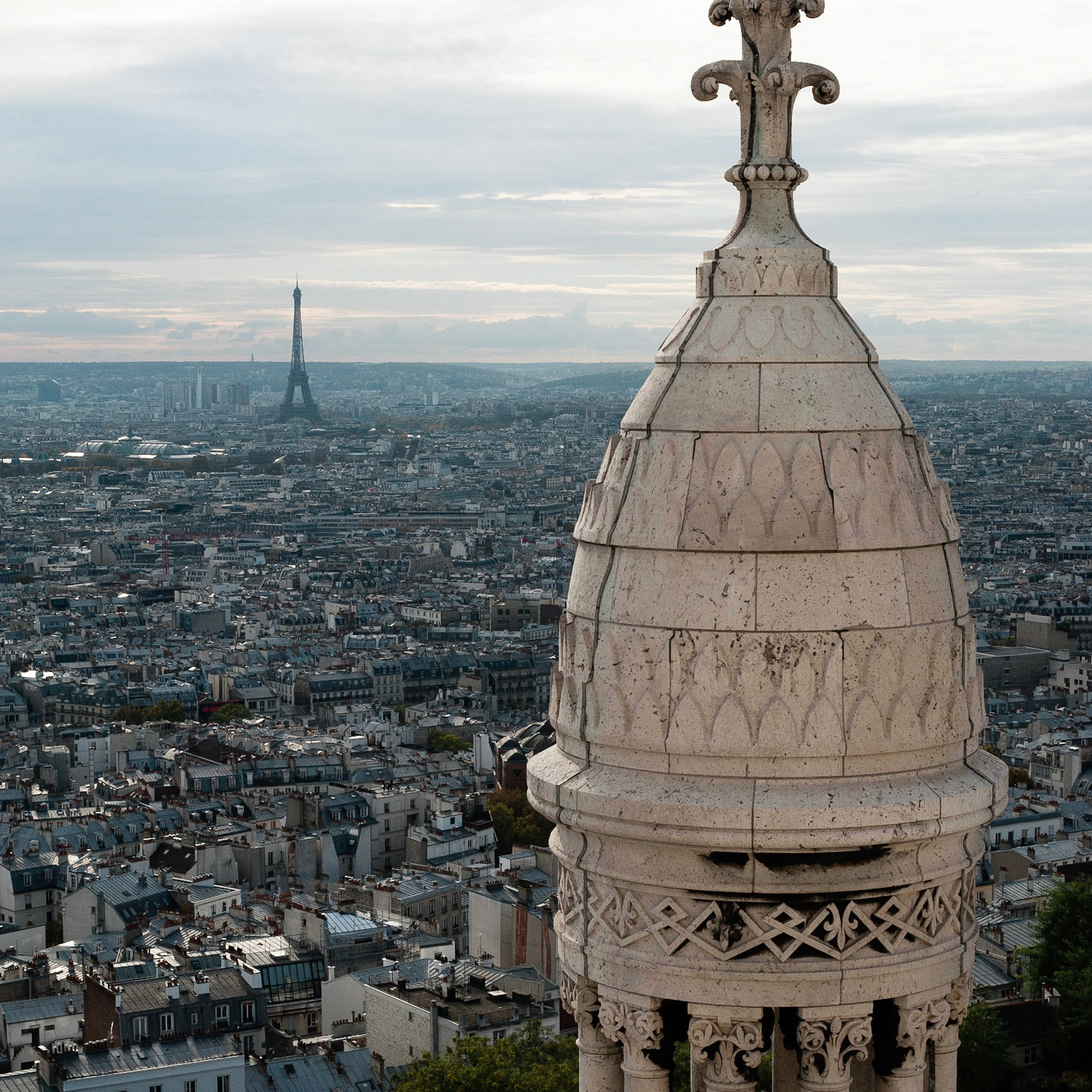 La Tour Eiffel depuis la basilique du Sacré-Cœur