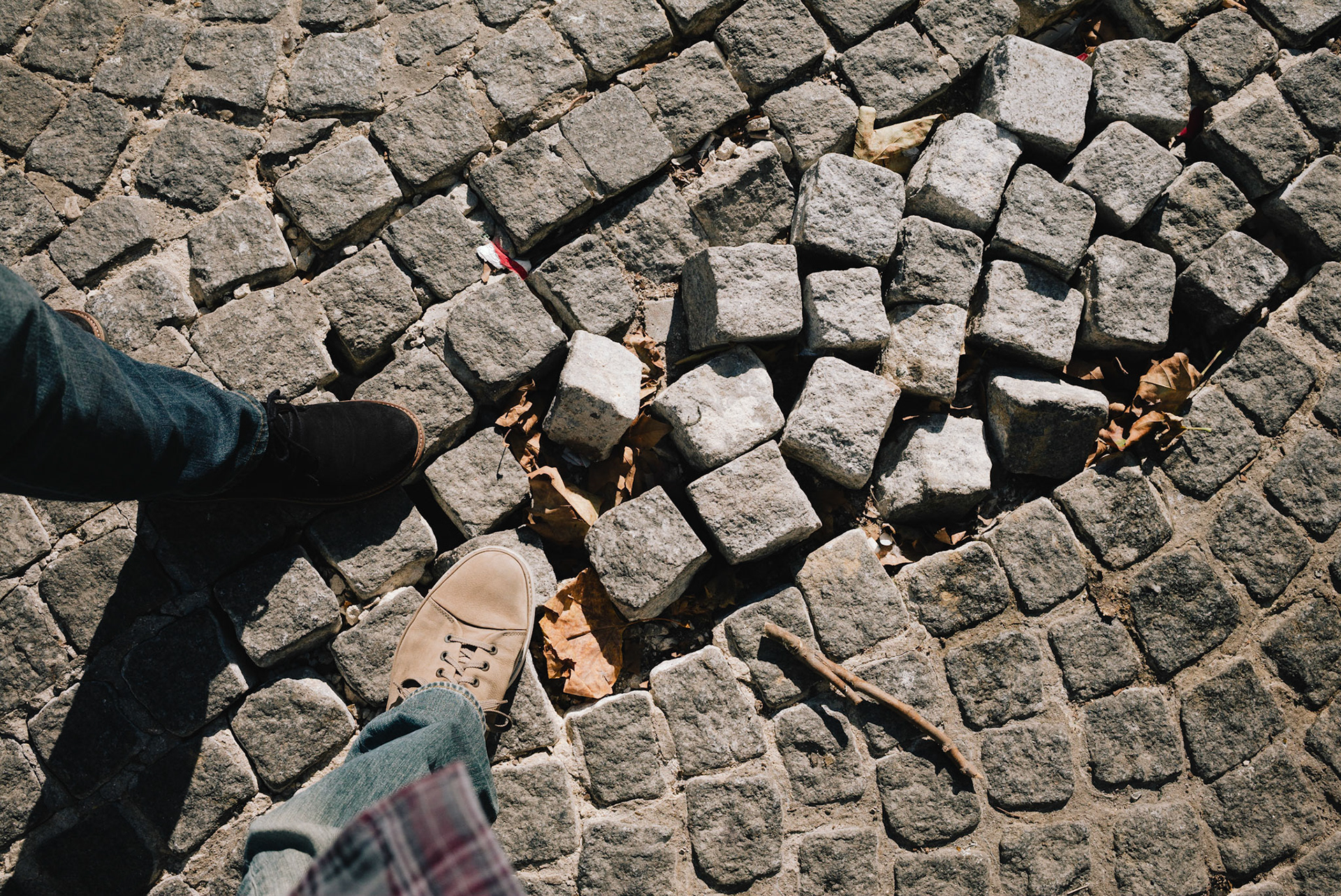 Cobblestones near the Pompidou