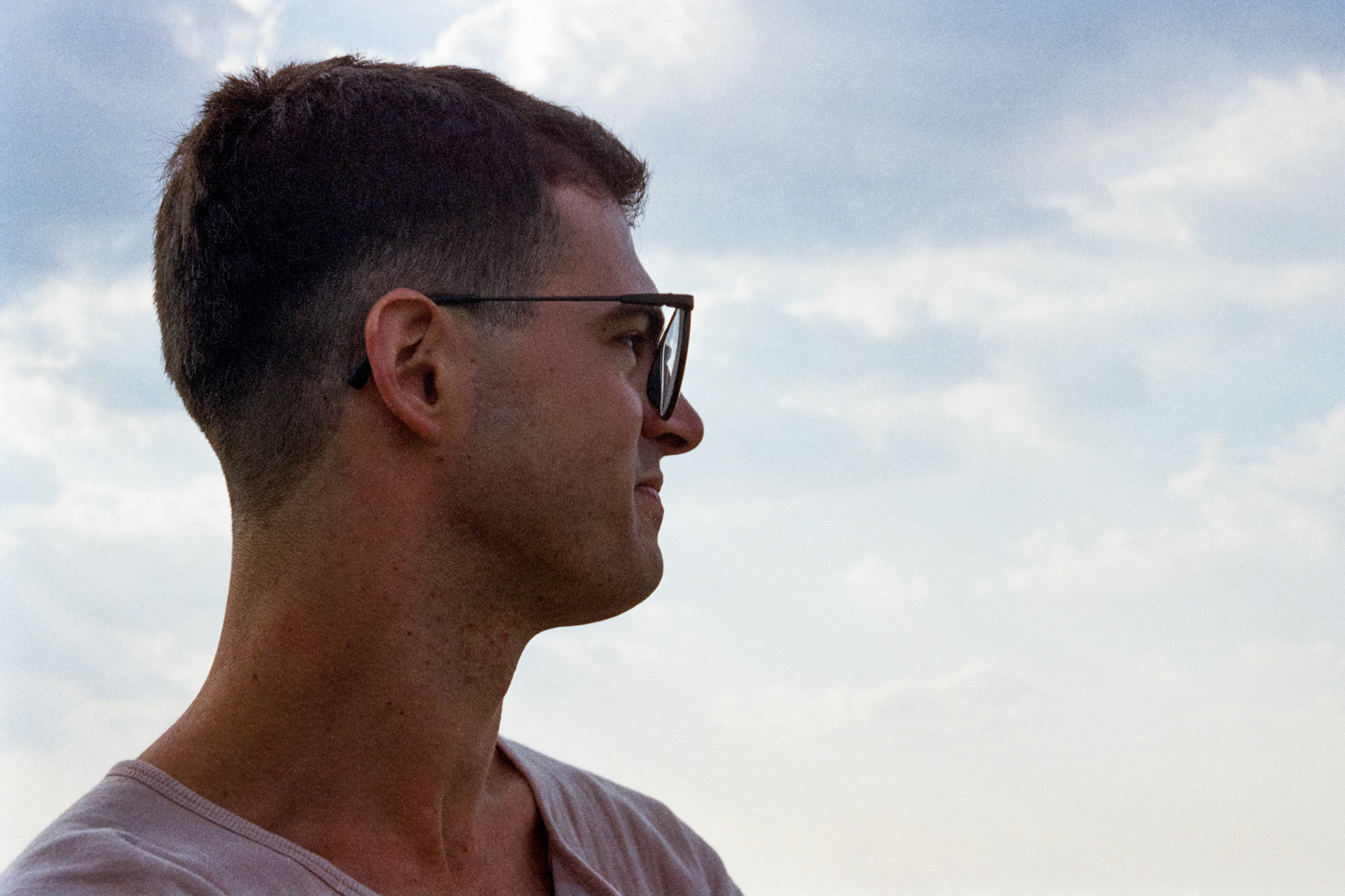 Blake, moments before he jumped