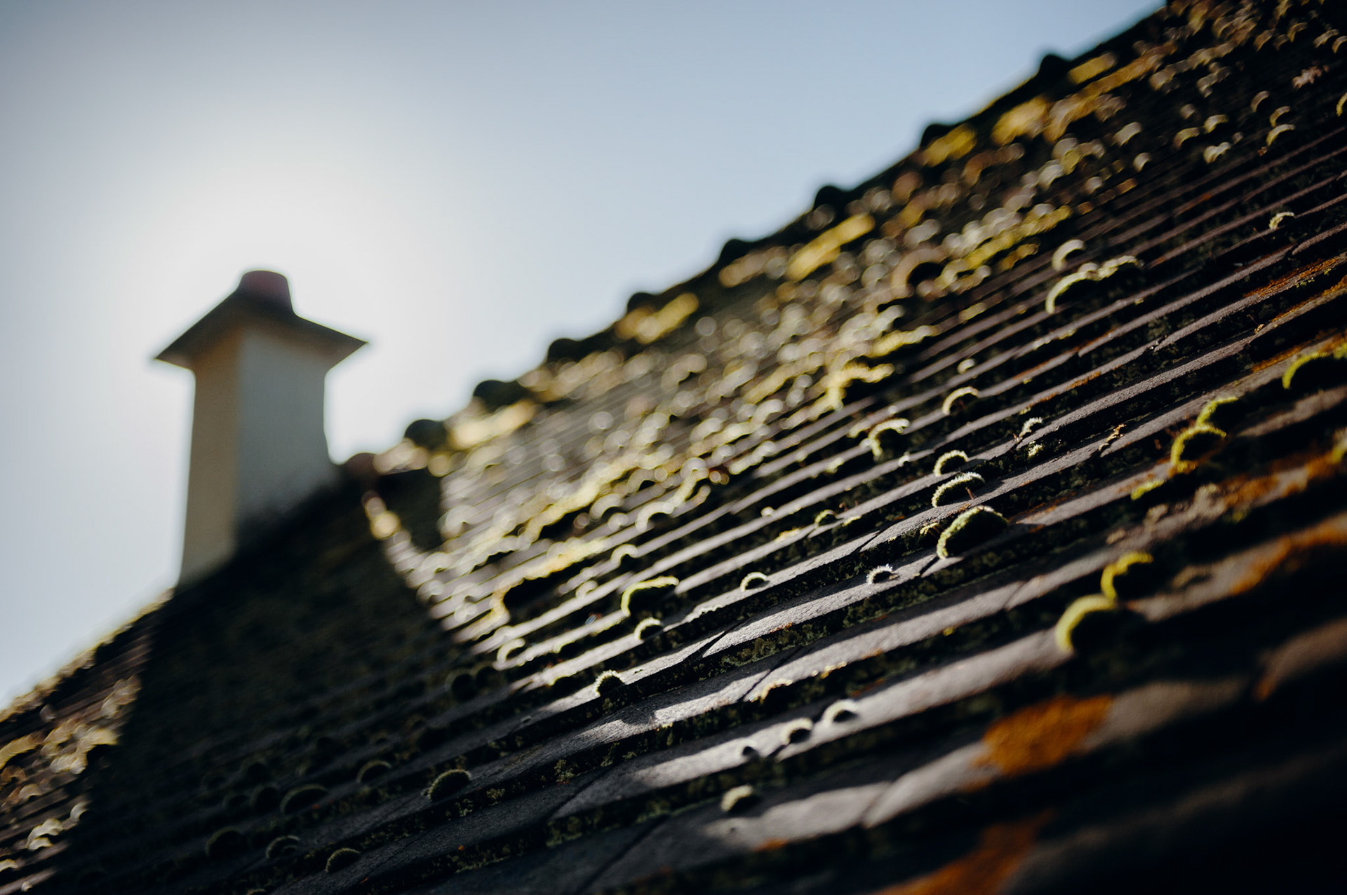 Une toiture de maison ancienne à Vernon