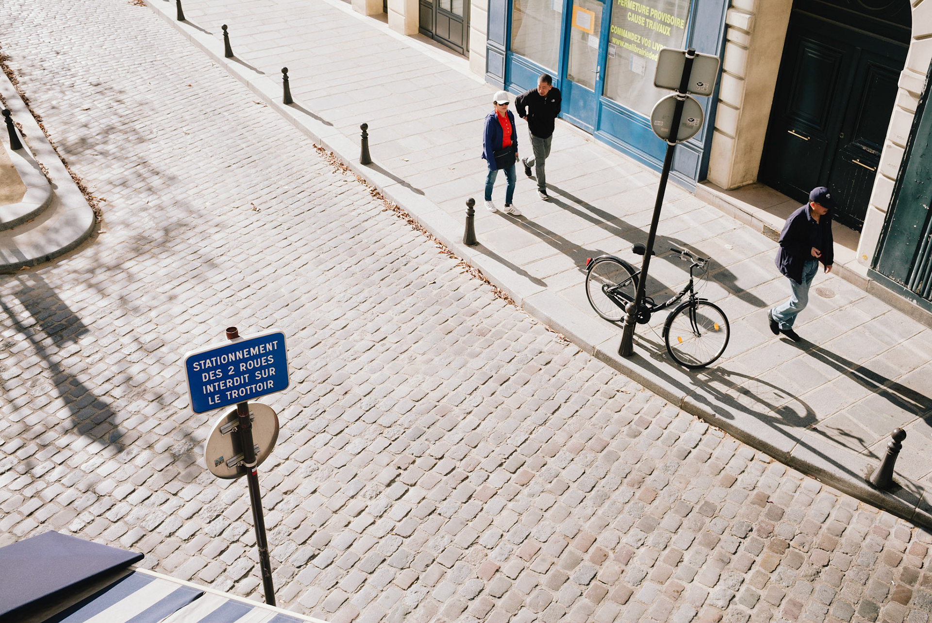 Several bikes which don't seem to belong to anybody have been planted about the place like movie props.