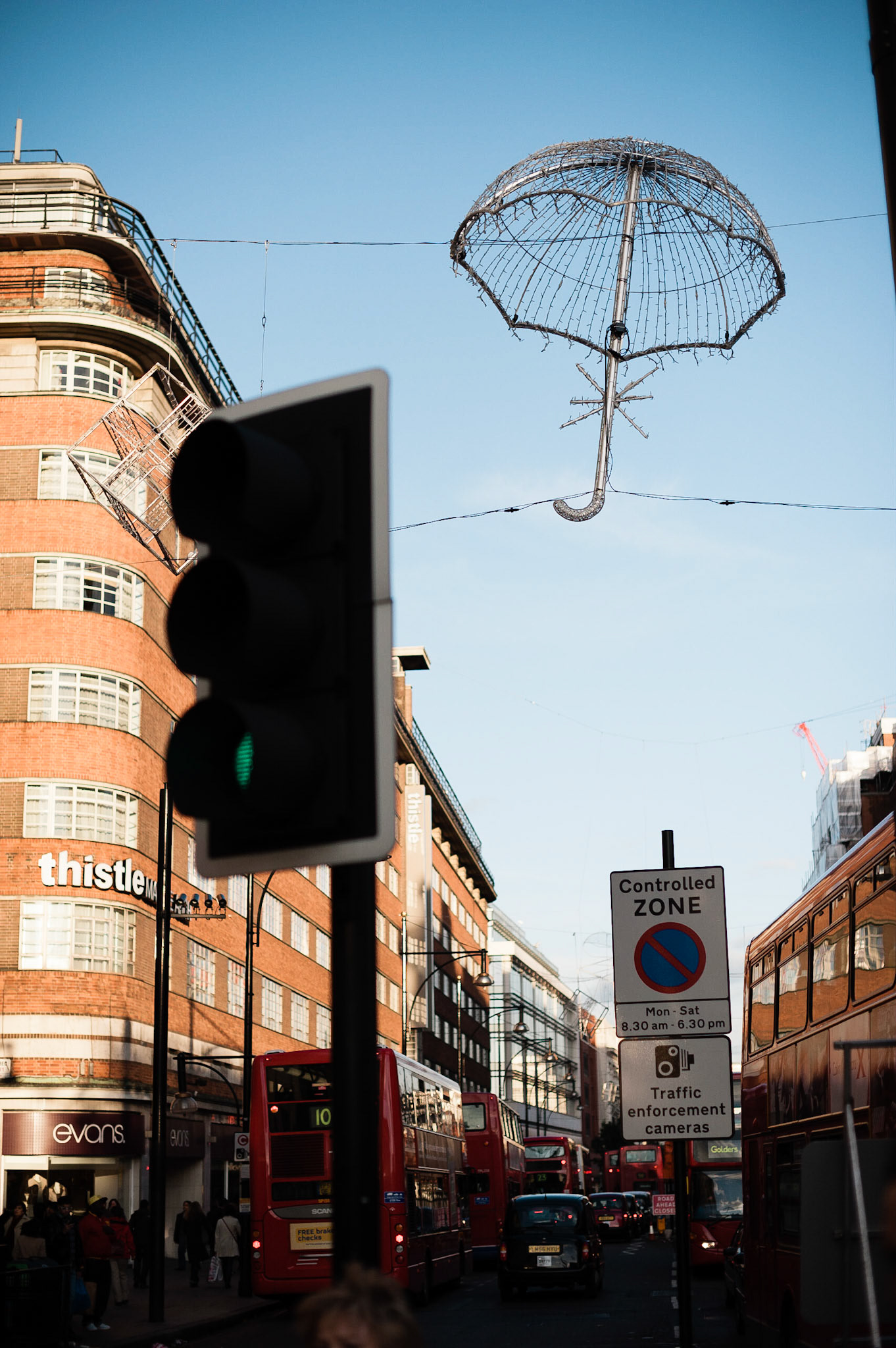 Art? Saw these things in London and Paris, but this one was over Portman Street in London near Marble Arch
