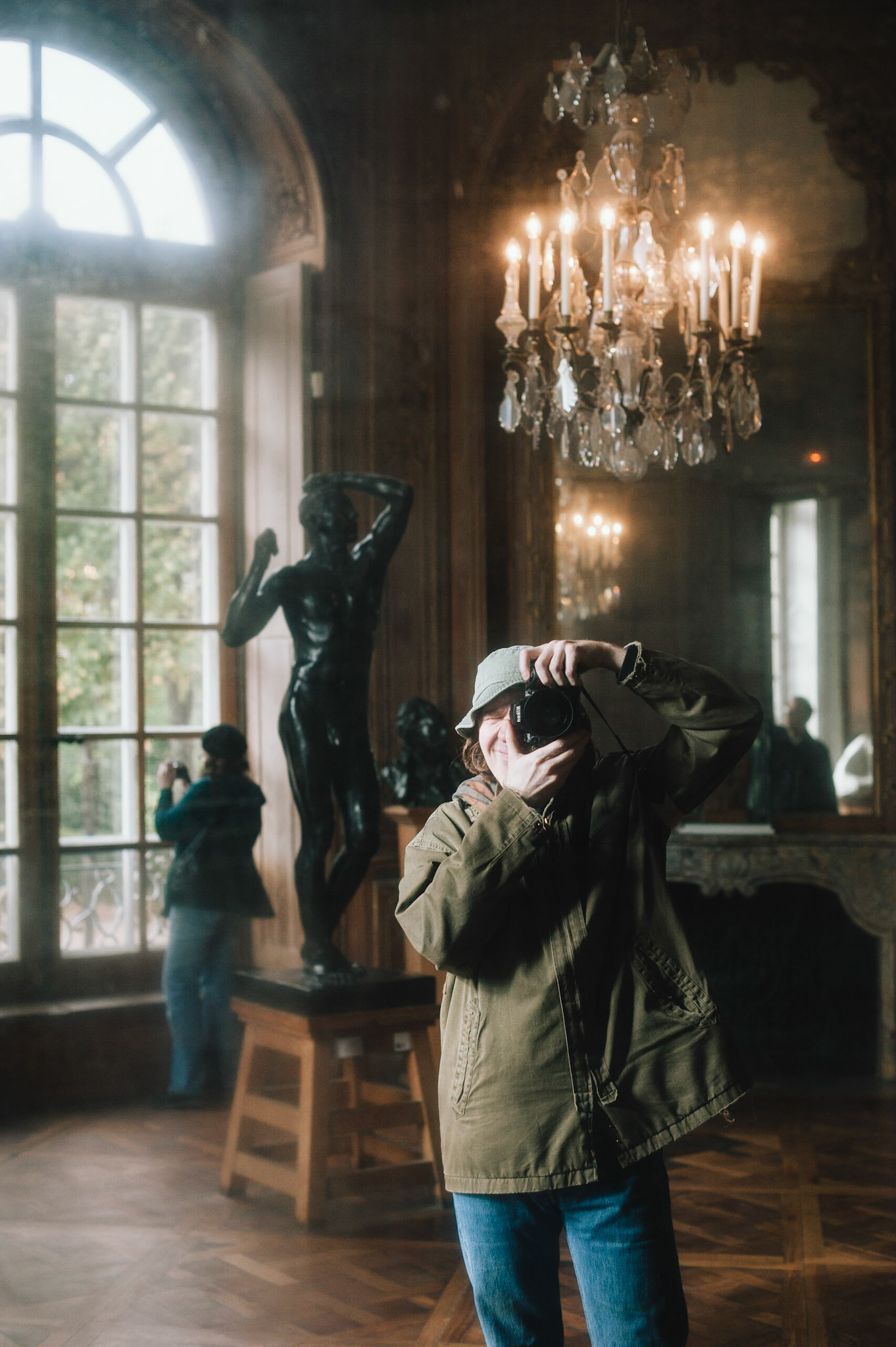 Self-portrait in the Rodin Museum