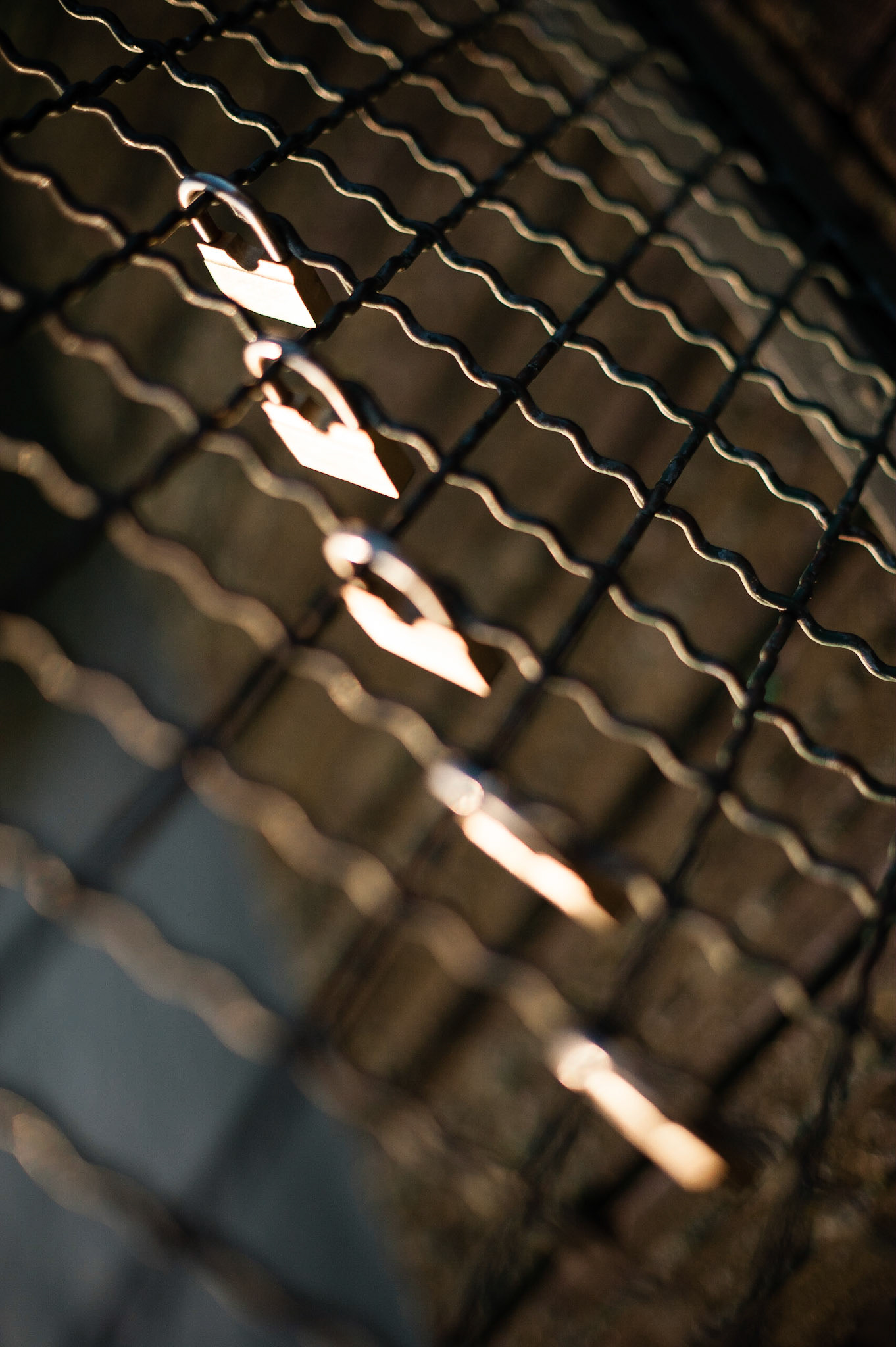 Cadenas d'amour sur le pont des Arts