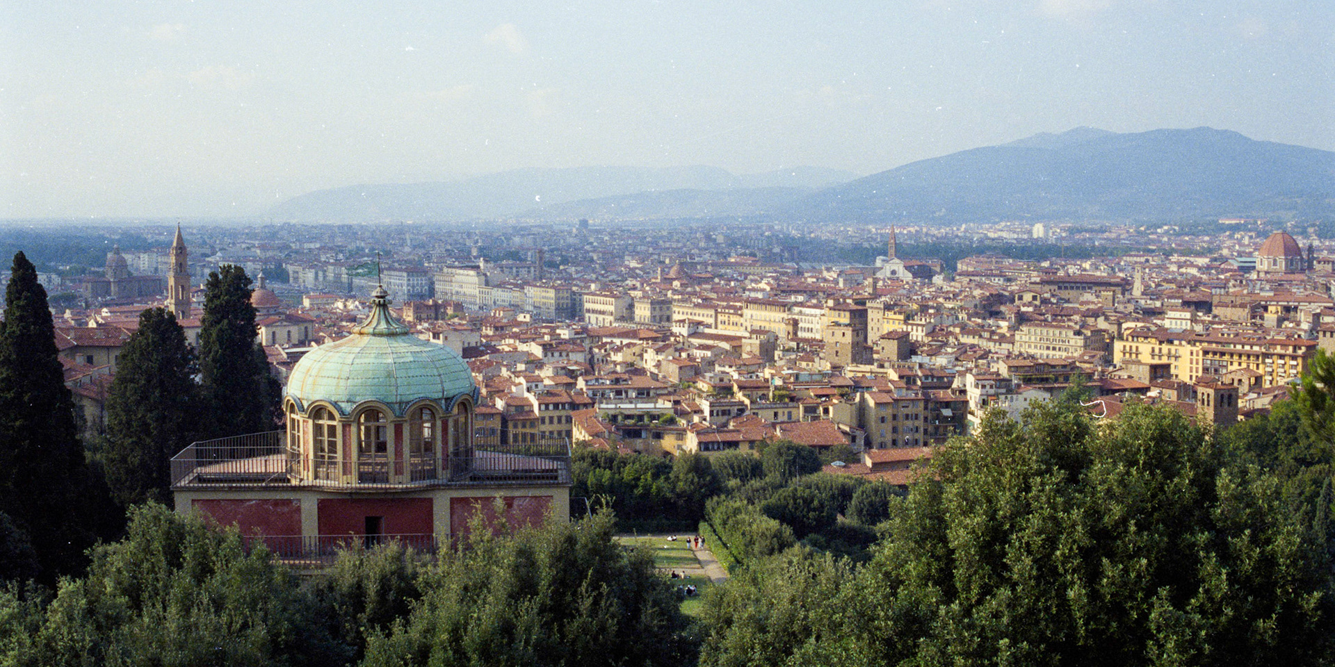A view of Florence from the sculpture gardens