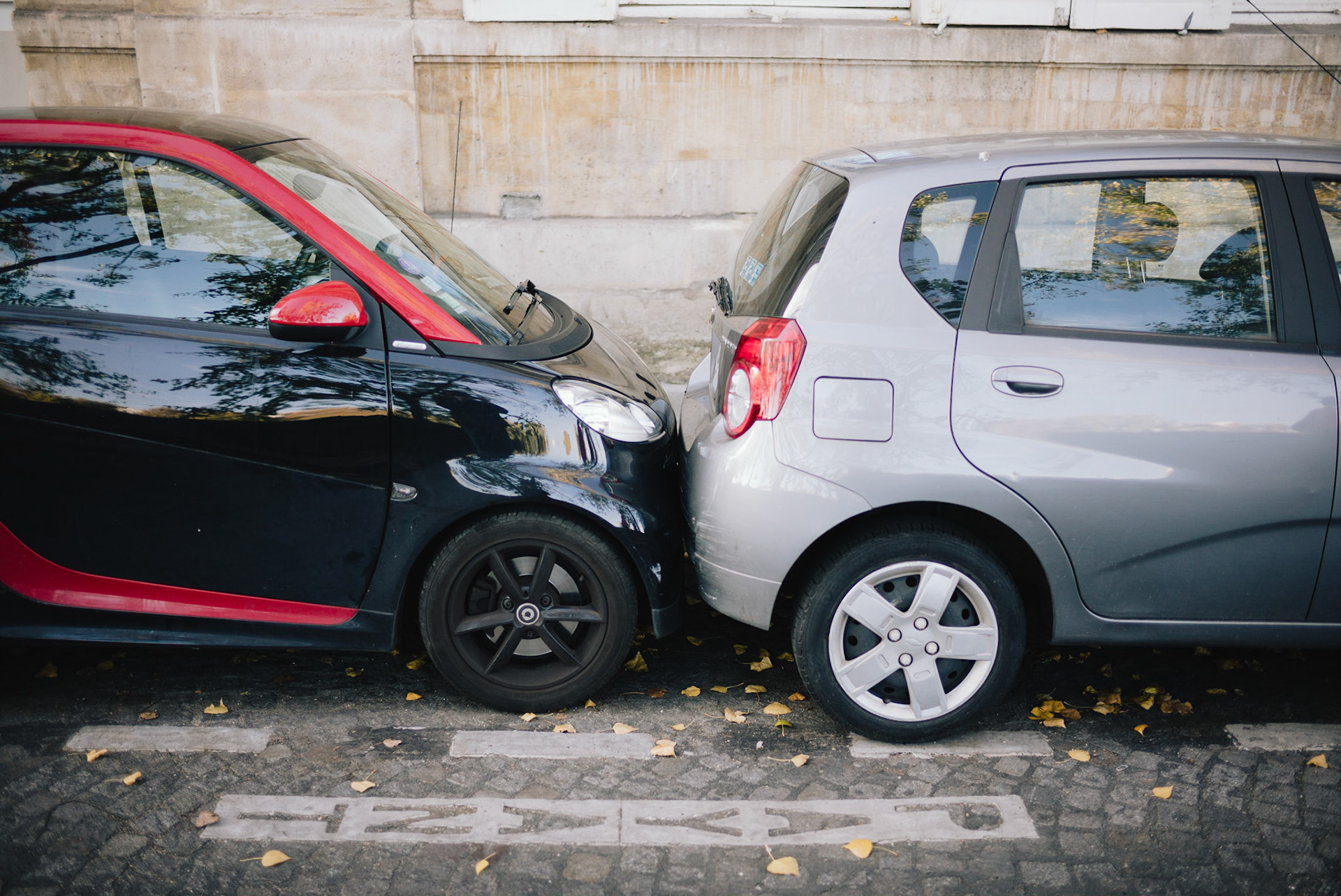 When you pay for parking in Paris, you quickly learn how to maximize your alotted space