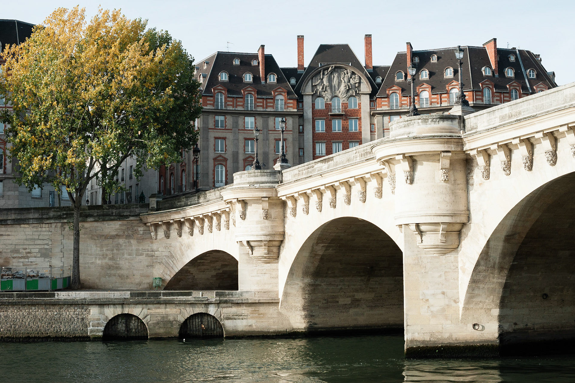 The Pont-Neuf, or “New Bridge,” is ironically the oldest bridge in Paris