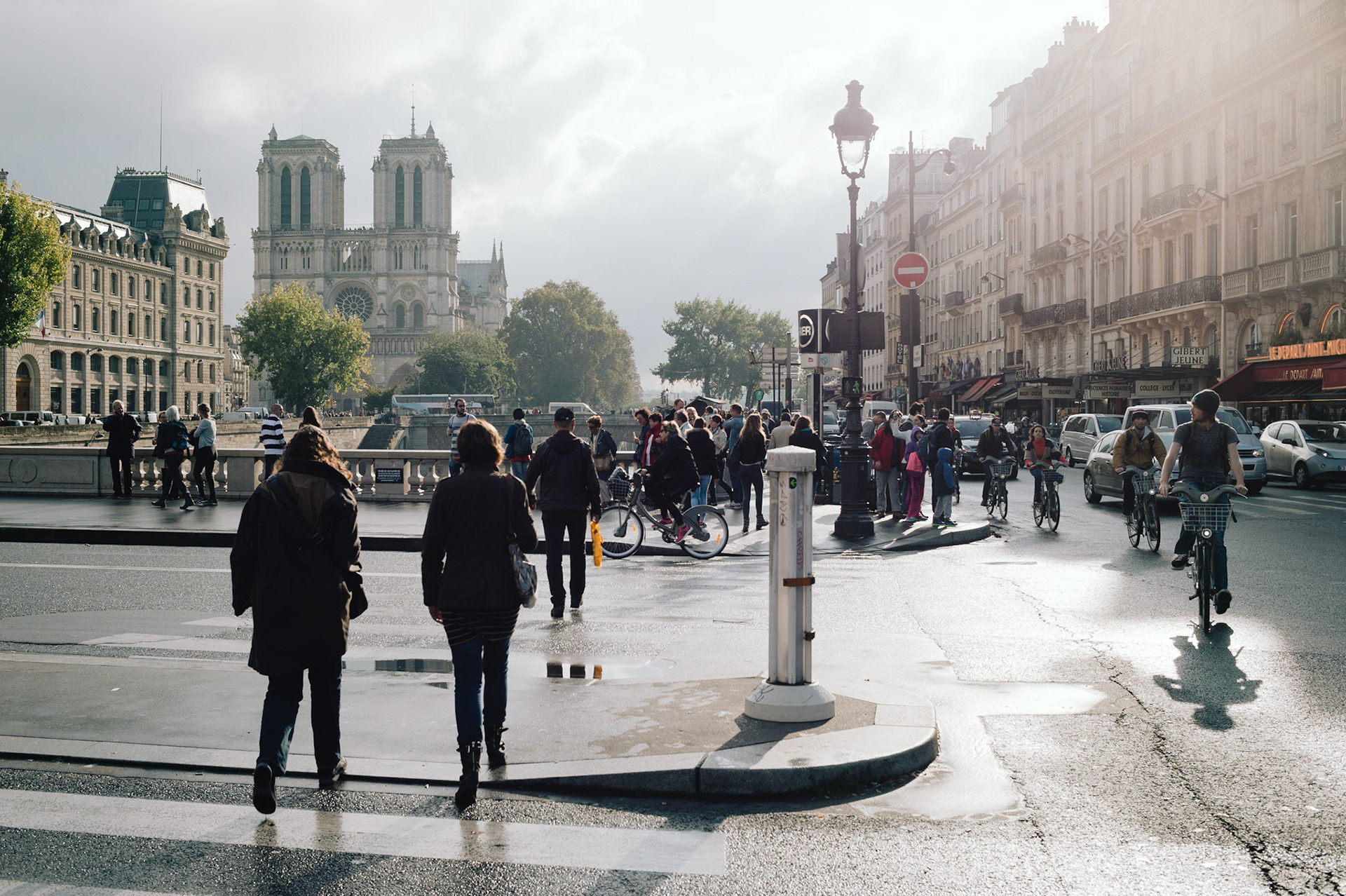 Vue de Notre-Dame depuis le pont Saint-Michel