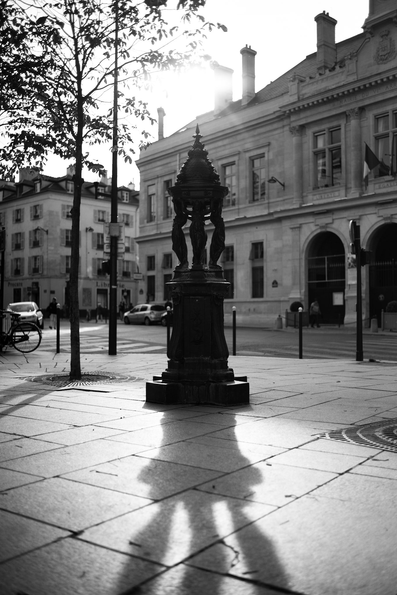 A Wallace drinking fountain on the Place Saint-Sulpice
