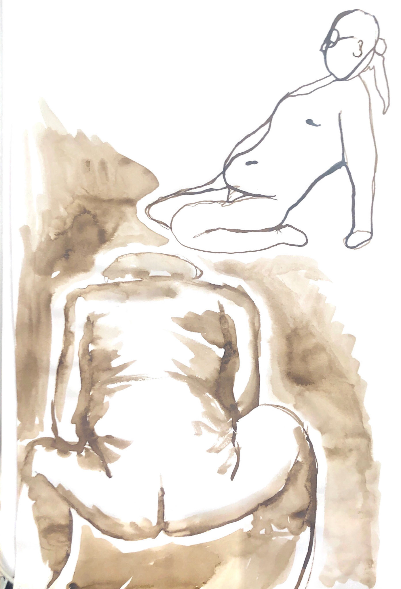 model drawing with bister