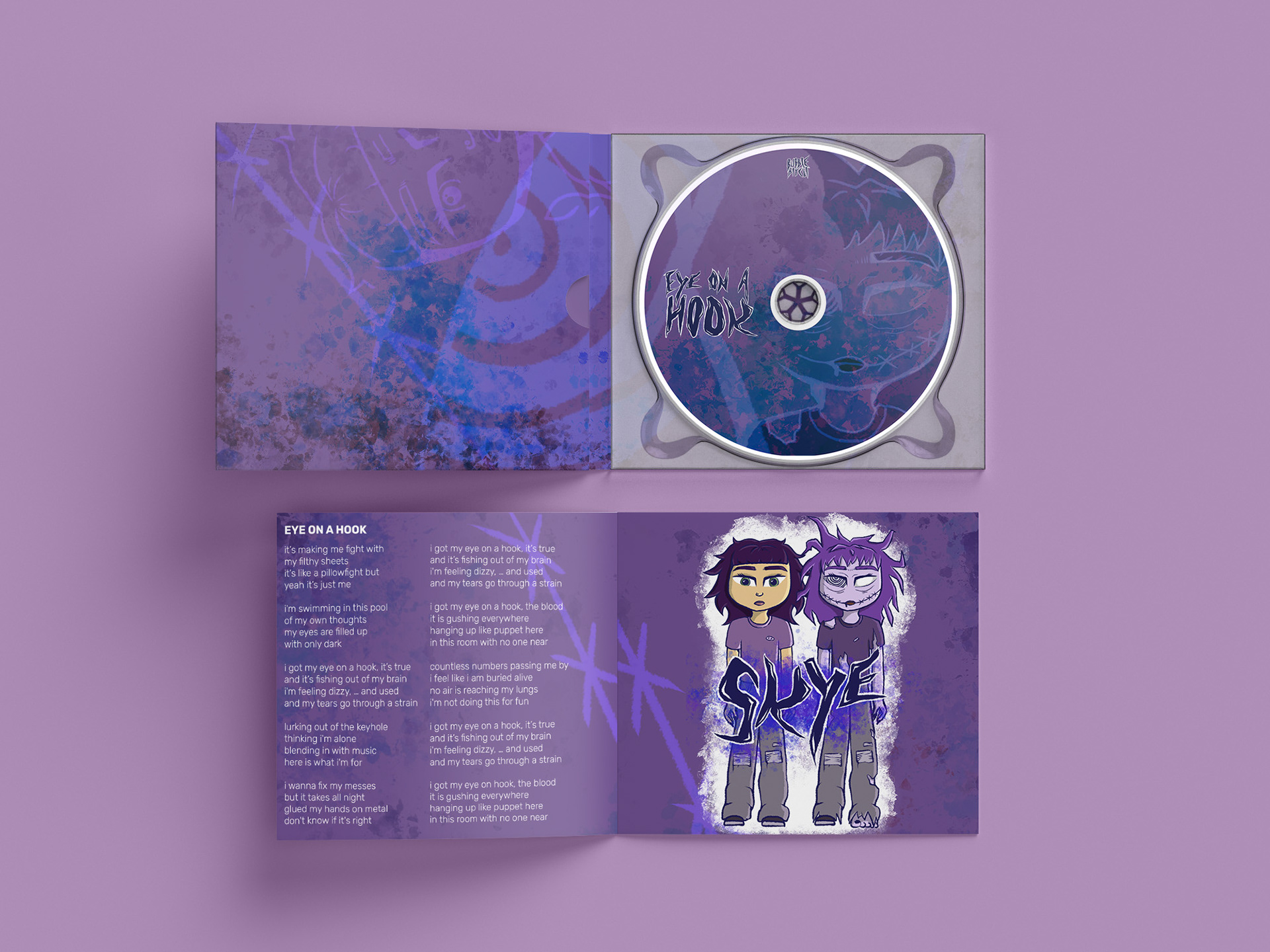 cd mock-up EYE ON A HOOK