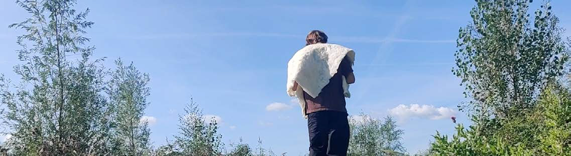 Wearing wool on outside
