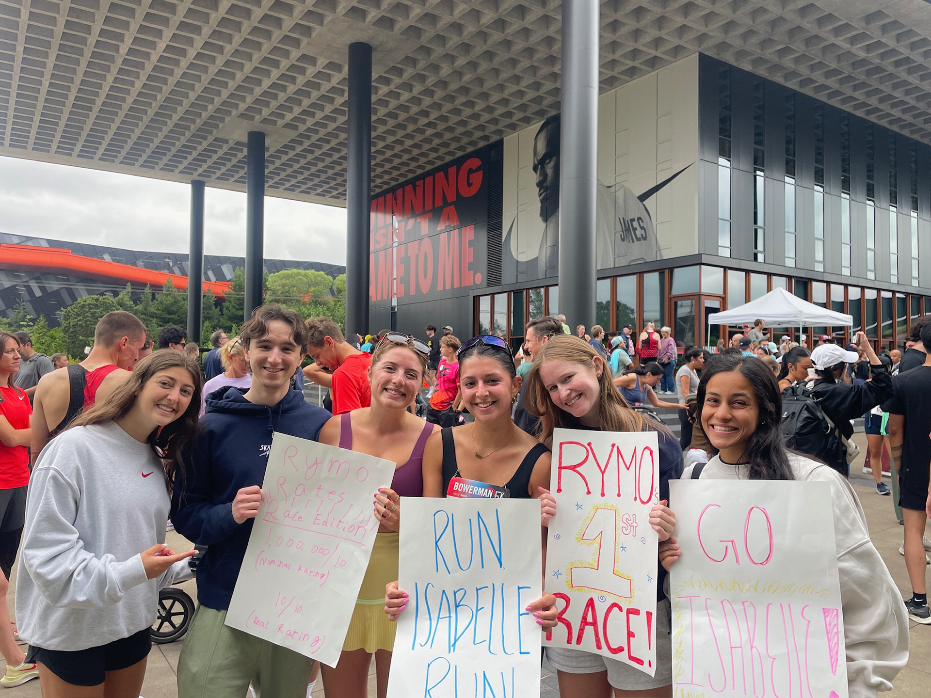 This was also taken after I completed the Bowerman 5k Road Race. 