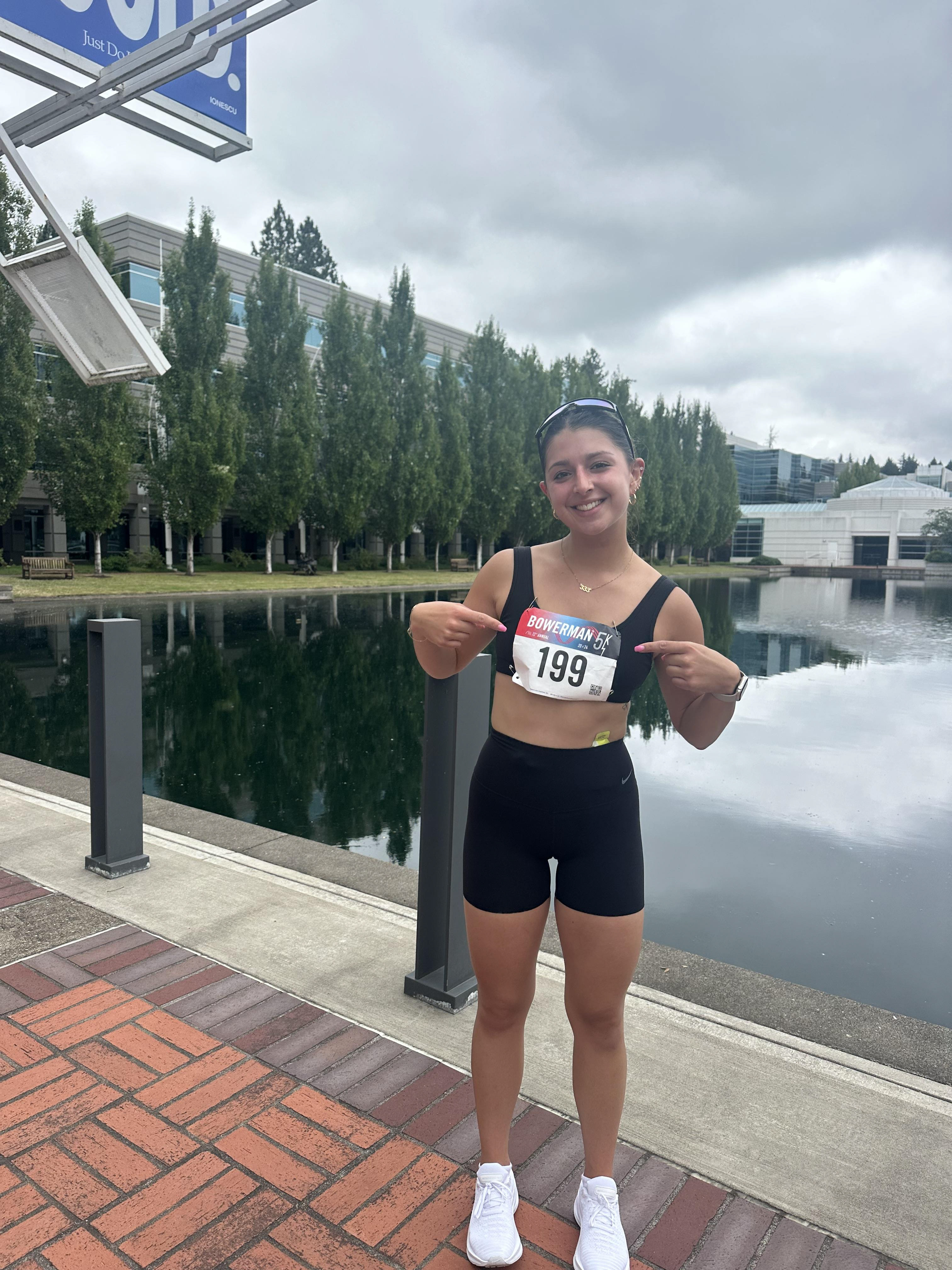 Bowerman 5k road race: This was when I placed 15th out of 52 women in my age group, with a multi-minute PR in the 5k on Nike, Inc.'s campus in Beaverton, Oregon.