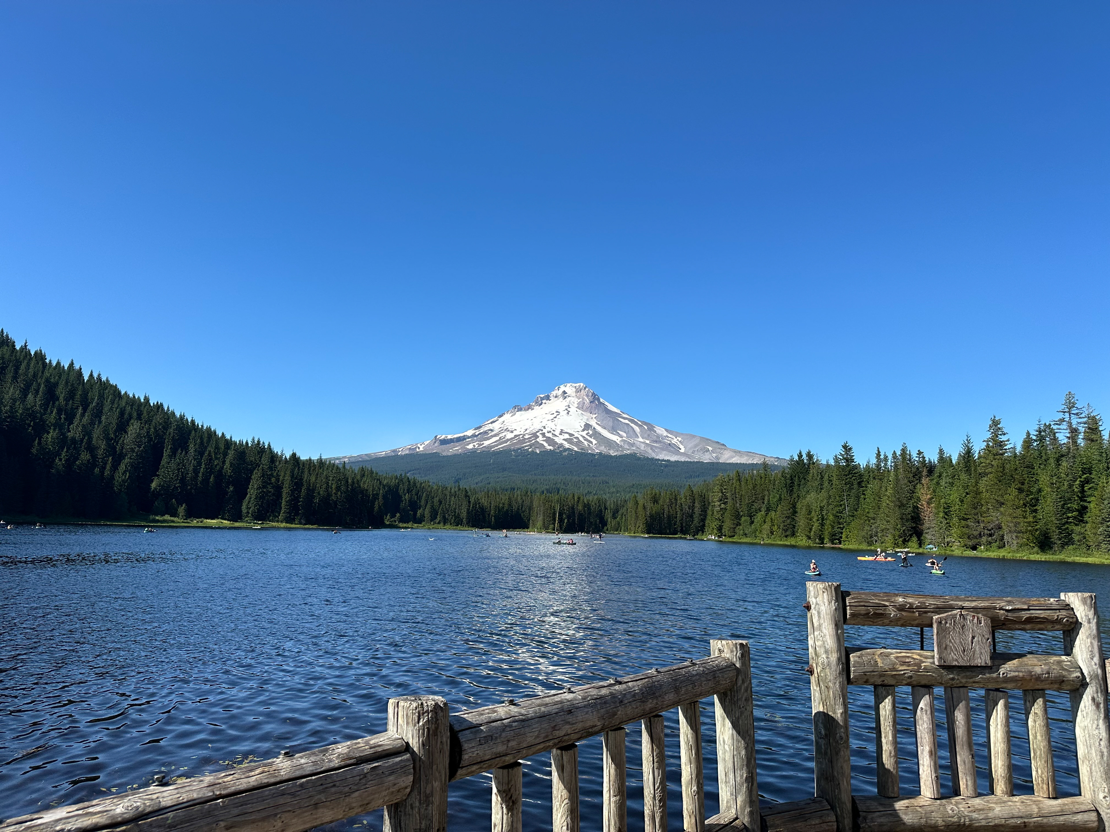 Hiking Mount Hood and visiting Trillium Lake.