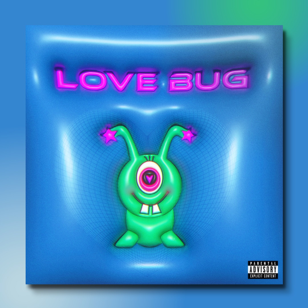 Music single cover art - "Love Bug"