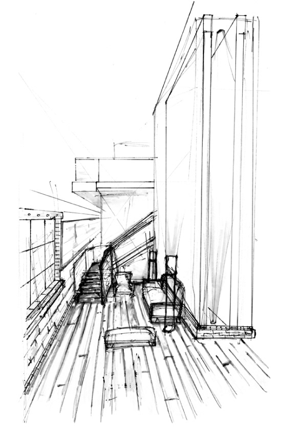 Perspective Lounge Sketch