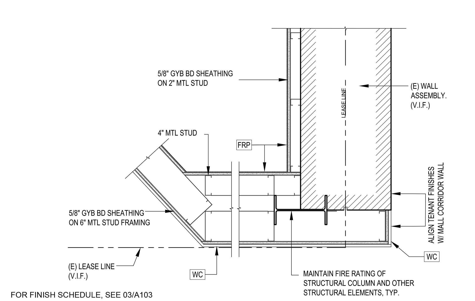 Enlarged Wall Detail