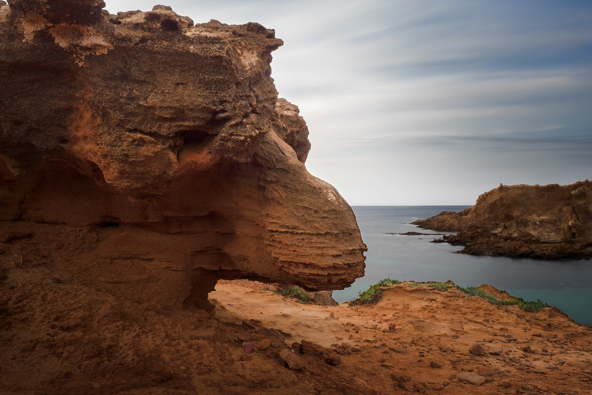 I spotted an unusual rock formation at Cala Pregonda,Menorca. From the angle and the light hitting it at the time, I thought it had bore a striking resemblance to an animal.