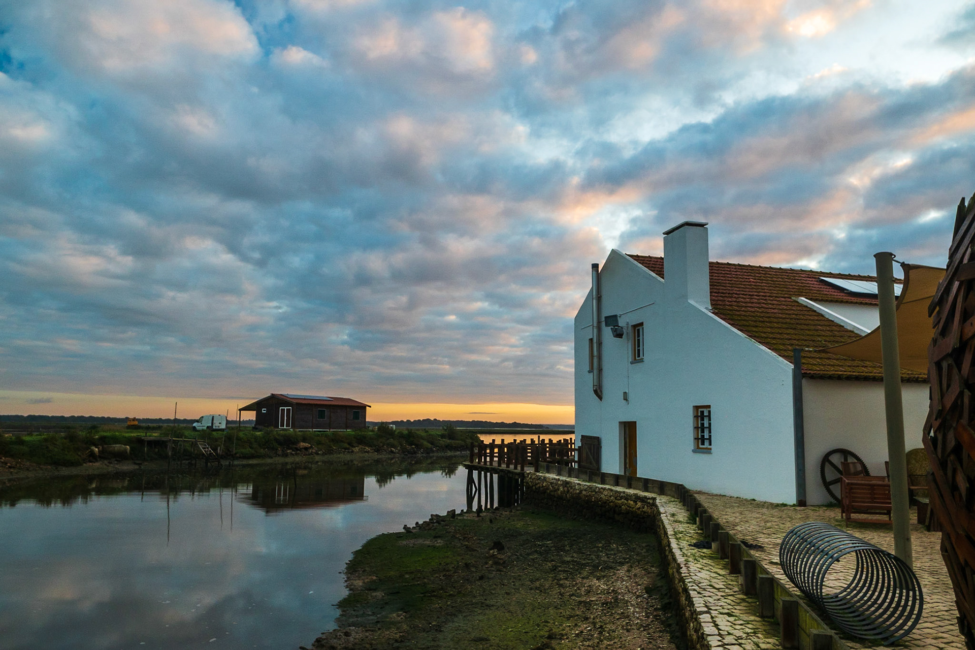 Early Morning at the Mourisca Tidal Mill in Setúbal, Portugal