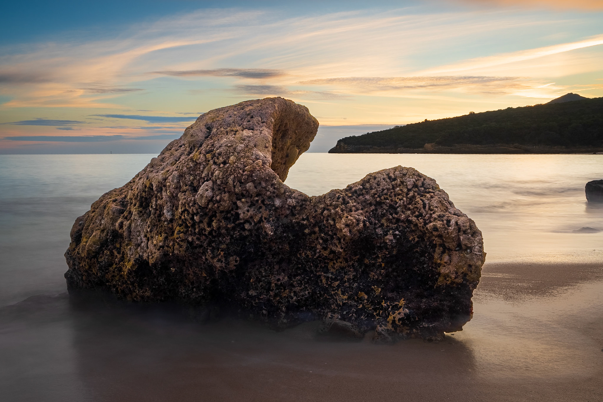 Sunset at Galapos Beach.