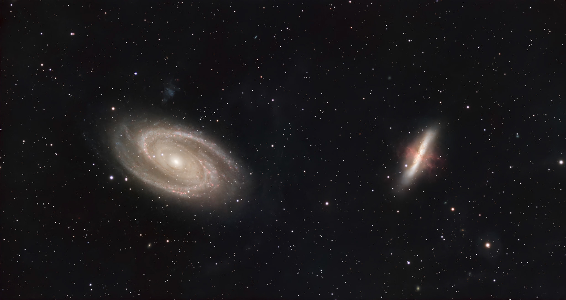 M81 and M82 in HaRGB