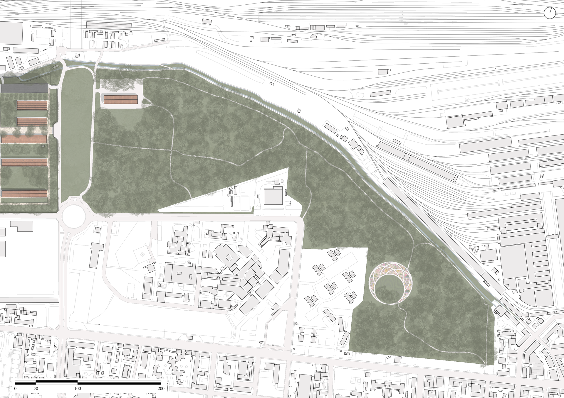 Urban forest site plan