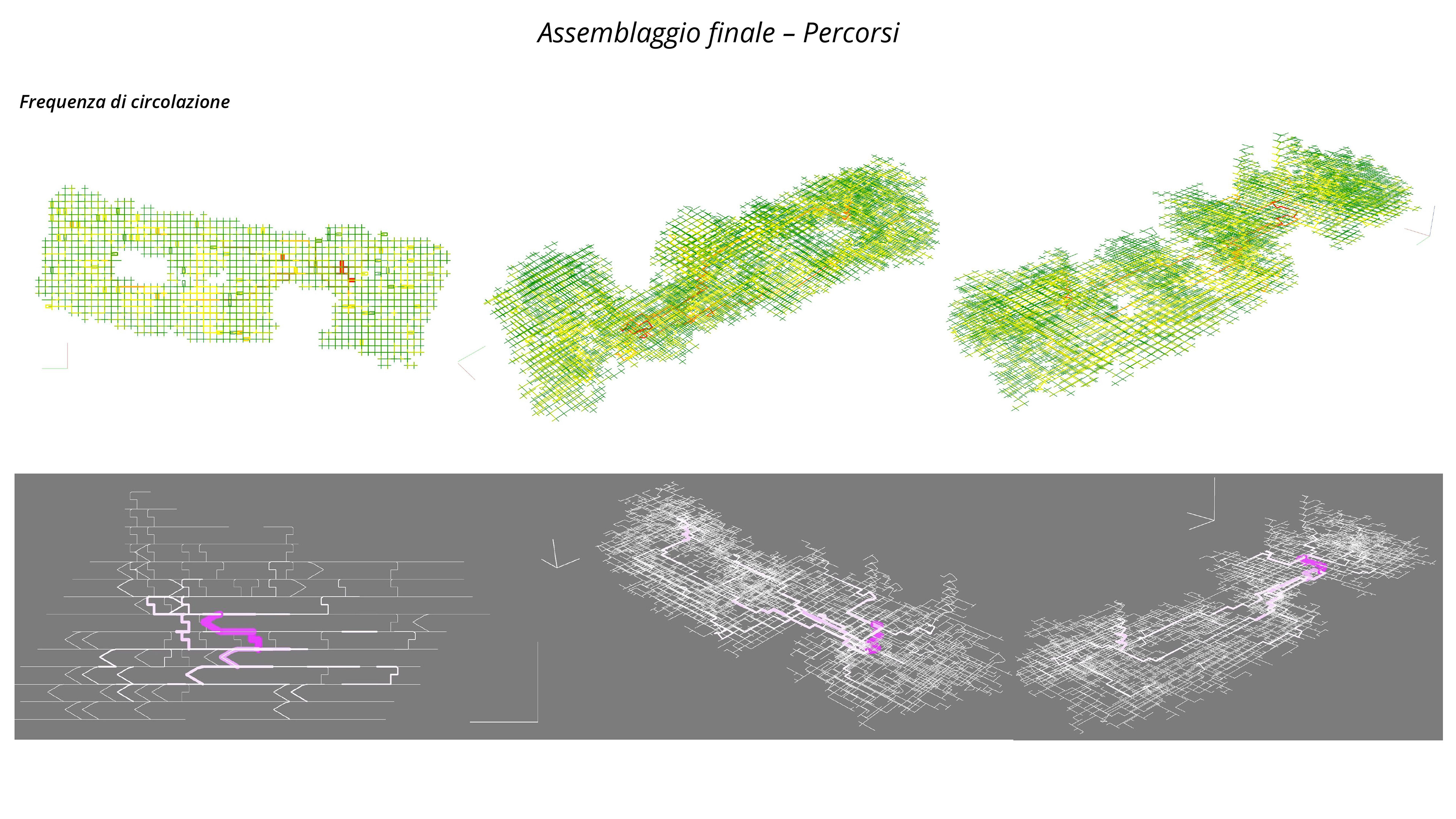 Final assembly: circulation paths