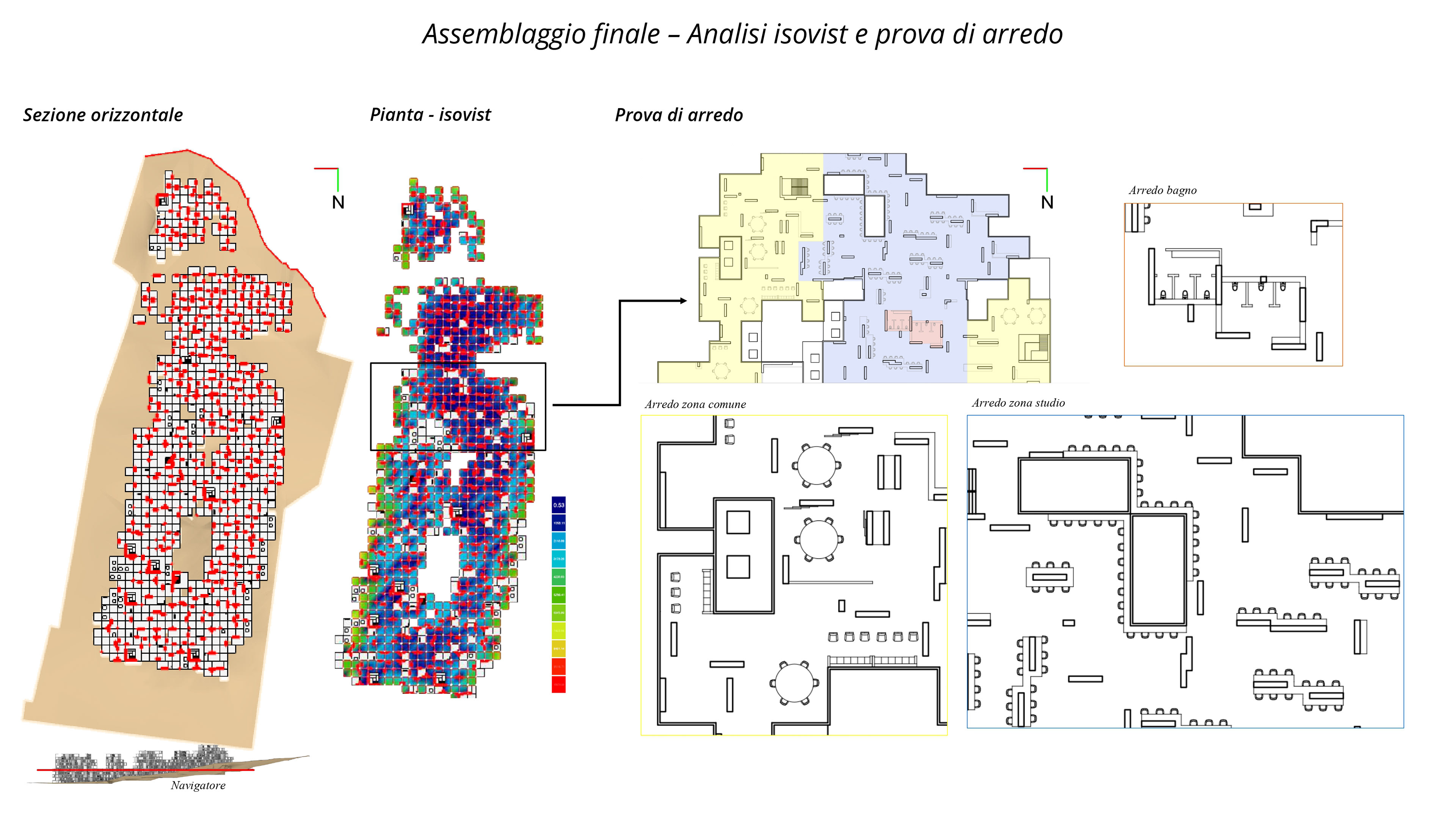 Final assembly: Isovist analysis of Section A-A