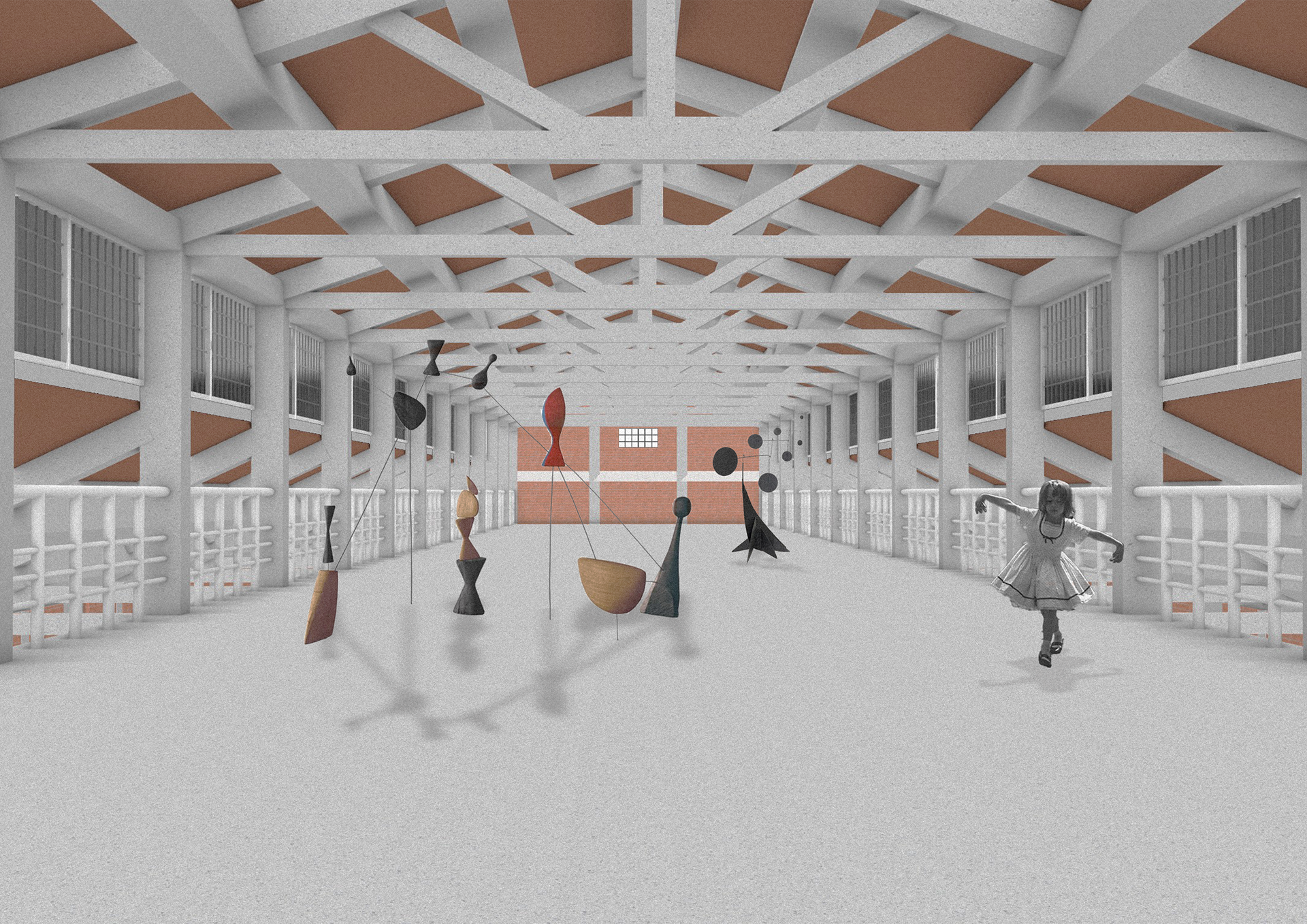 Interior view of the Michelangelo pavillion