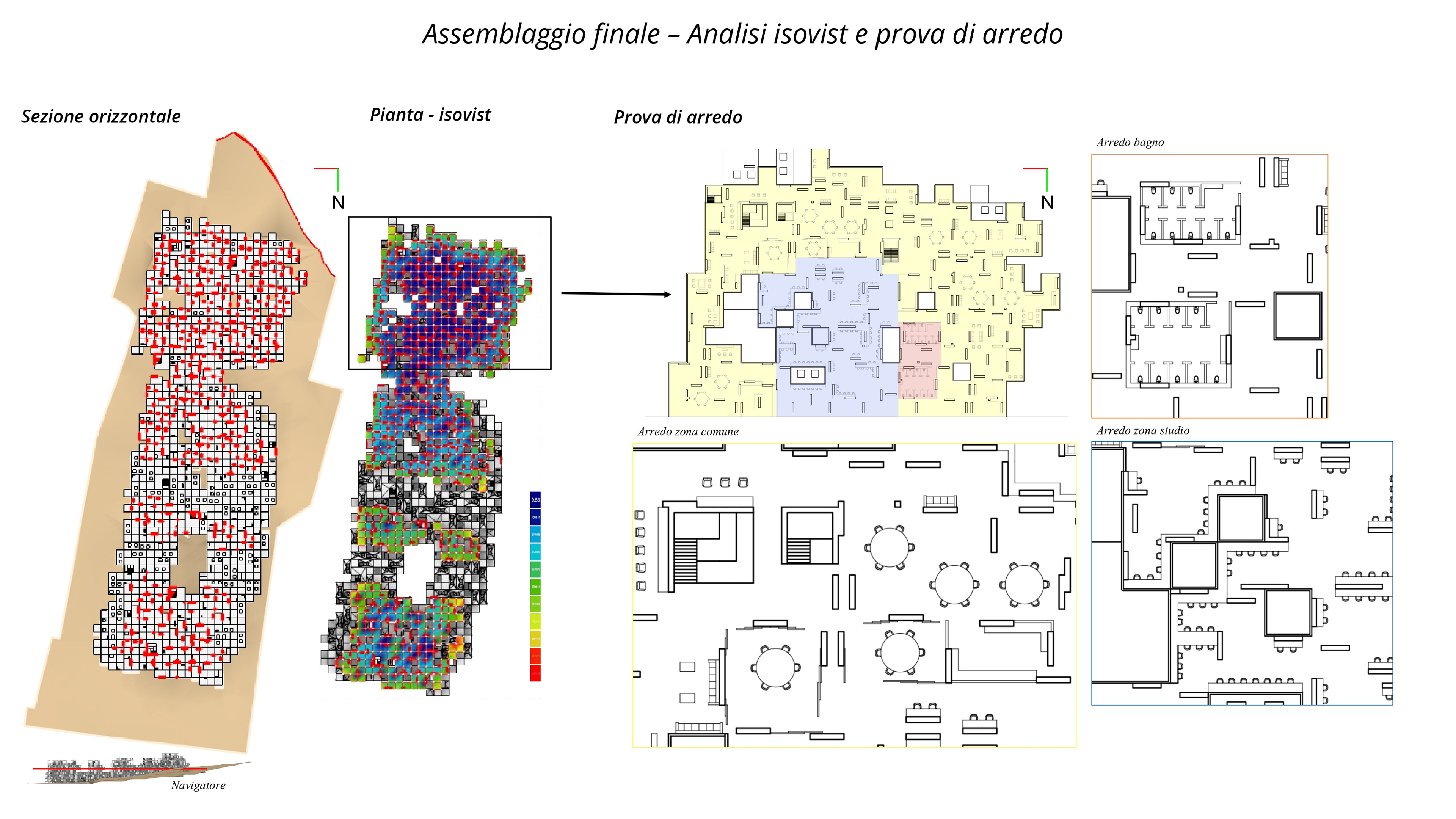 Final assembly: Isovist analysis of Section B-B