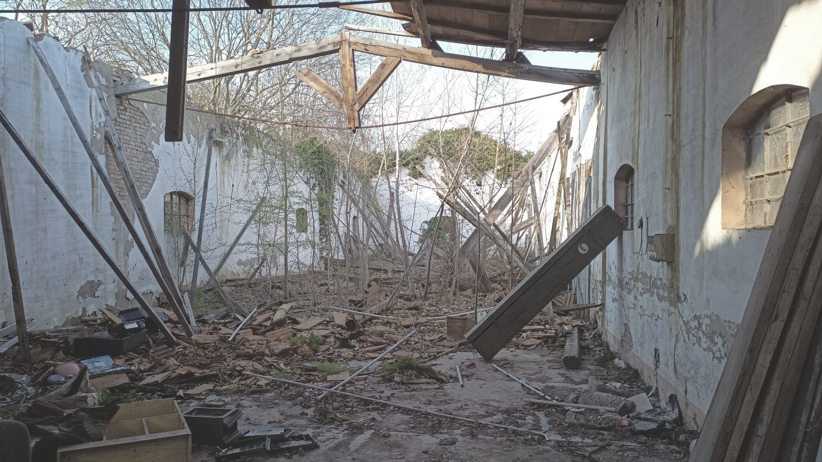 Photograph of the interior of Building C