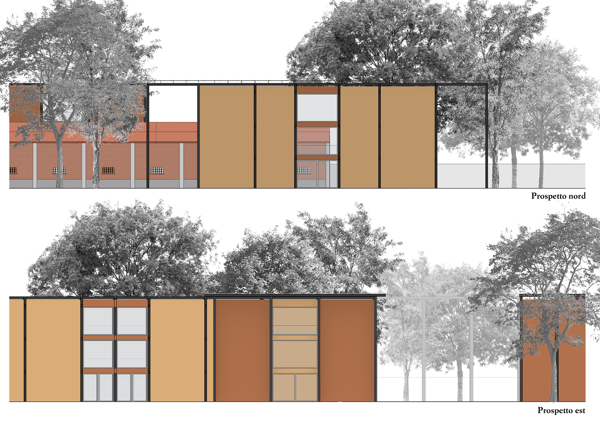 Elevation of the Weston pavillion