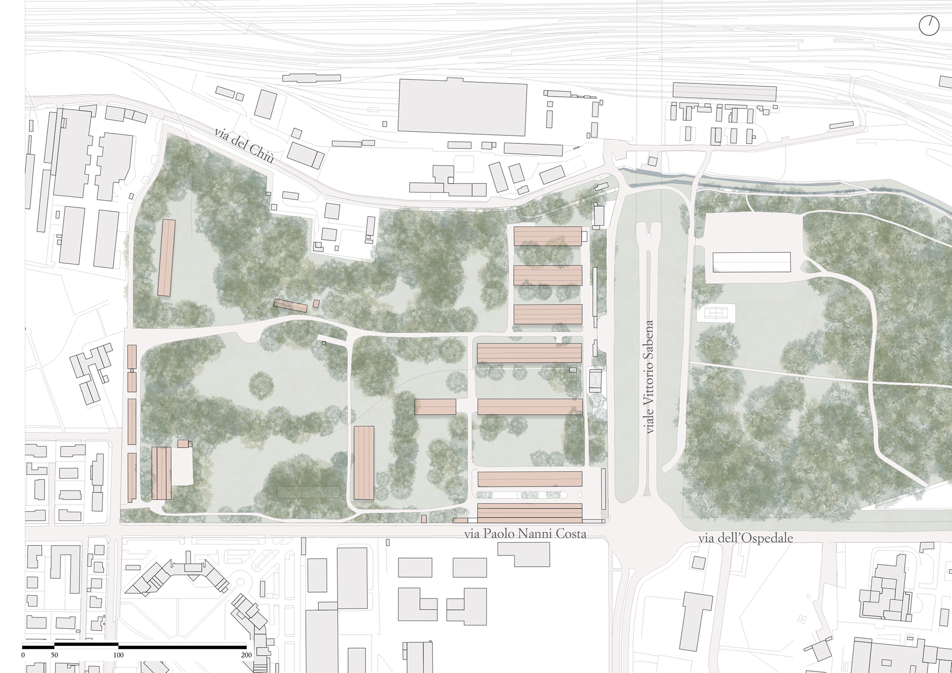 Vegetation site plan – existing condition