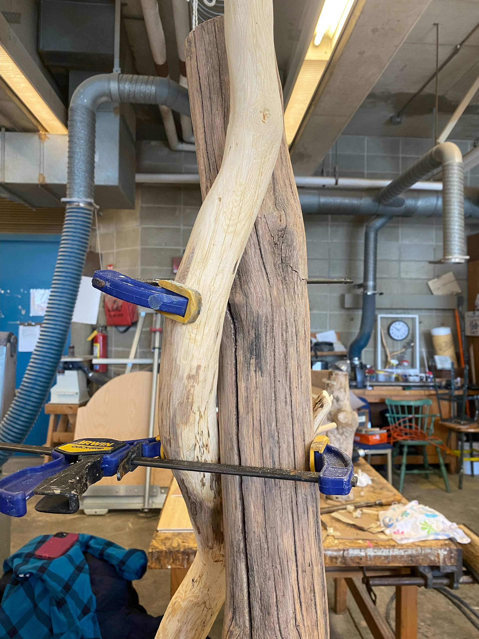 Before drilling holes for sculpture to detach for travel