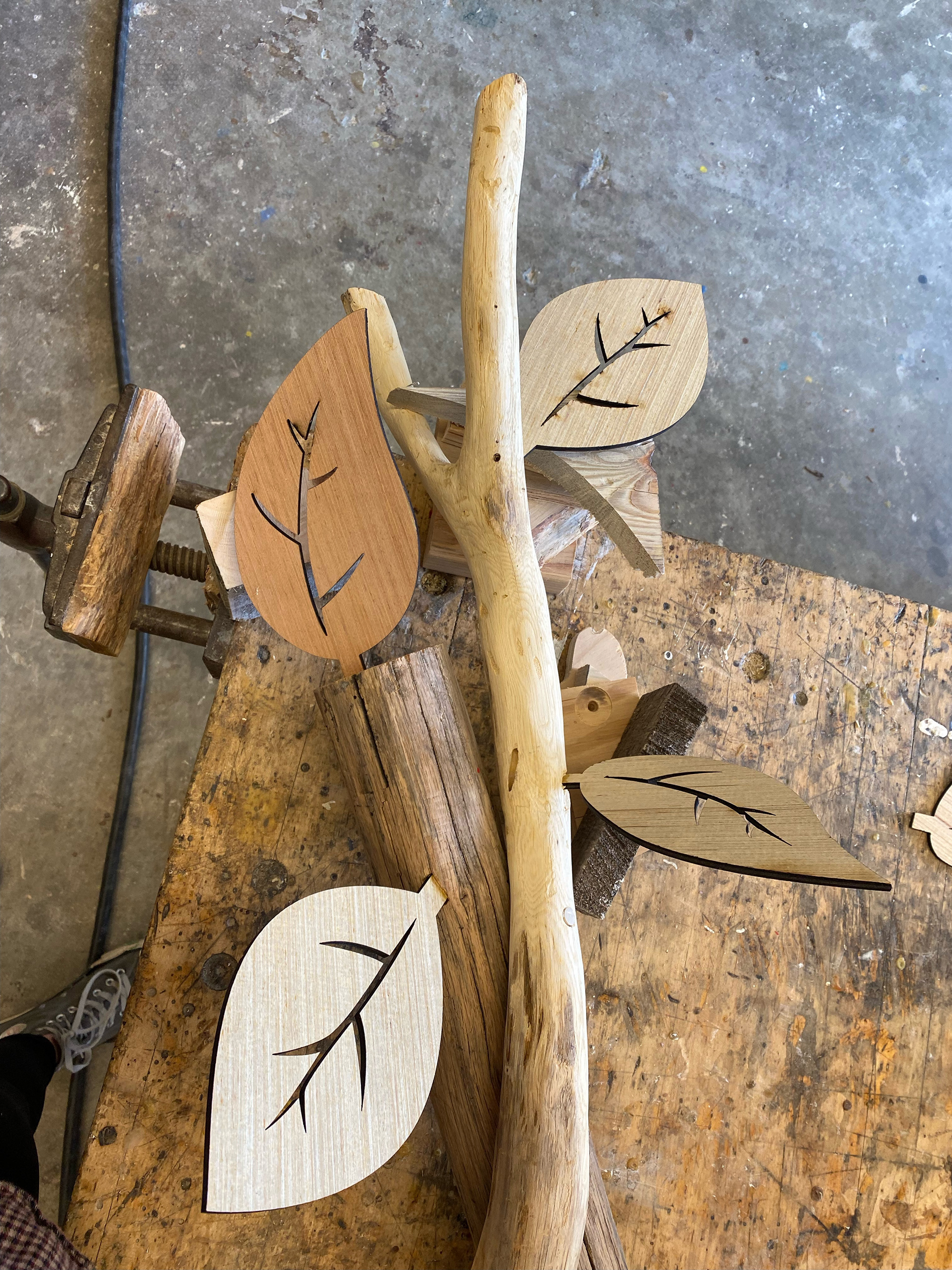 Laser cut leaves