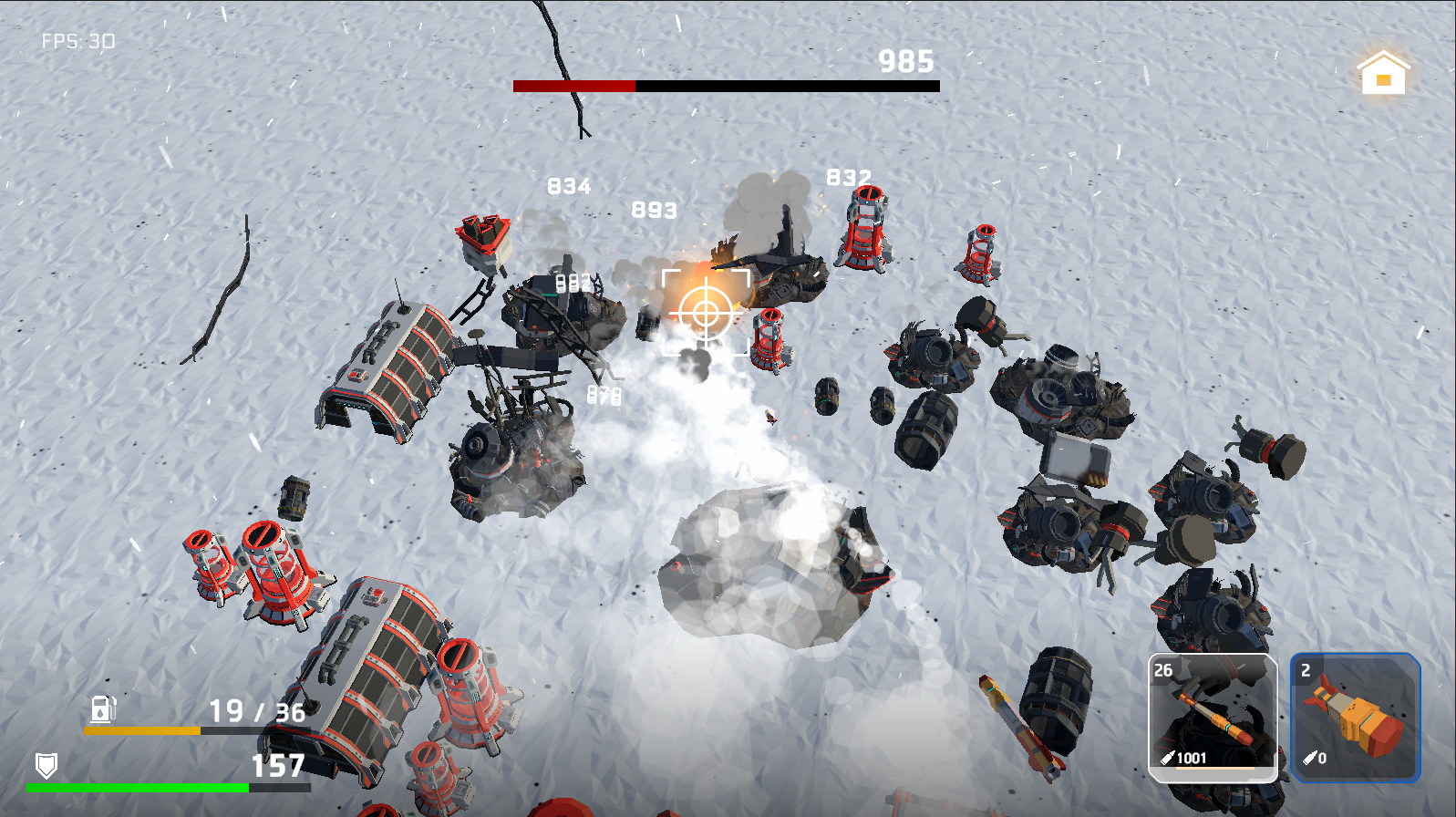 Visual effect: Structure will "spawn" debris