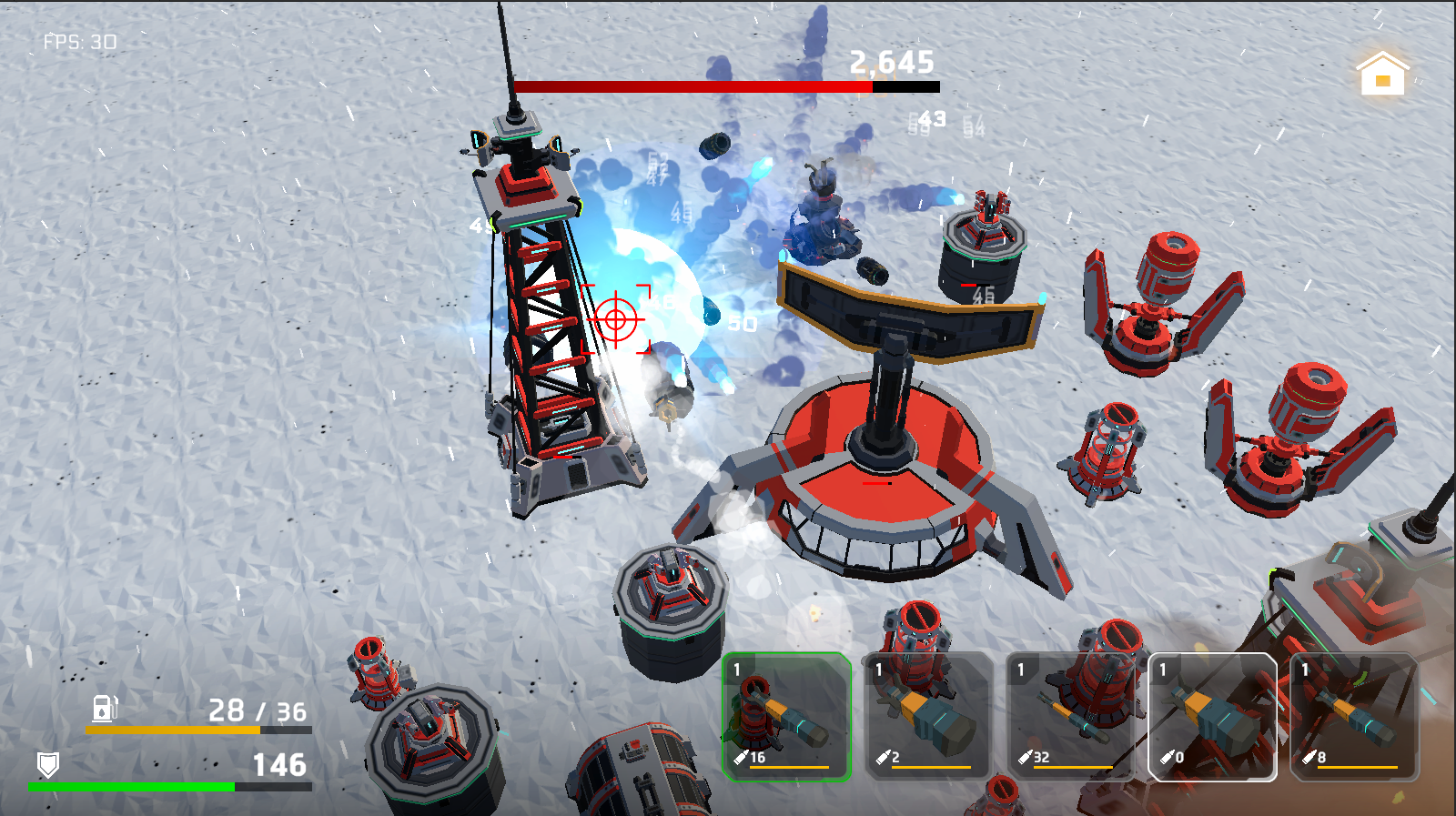 Different missiles have different effects and VFX
