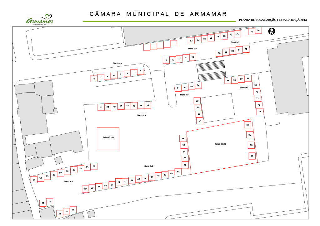 Planta da Feira da Maça 2014