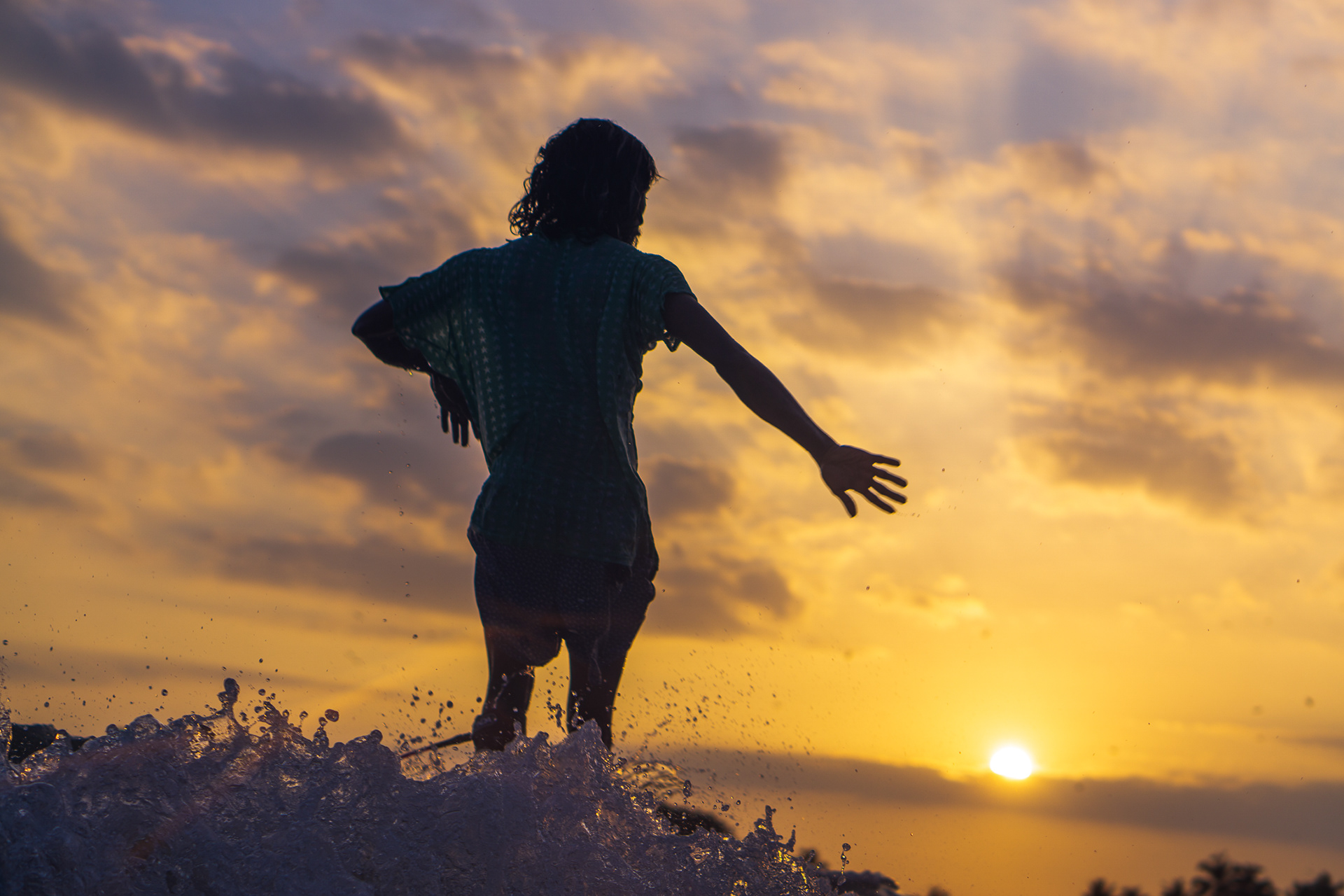 Sunset Surf Photography in South Sri Lanka, Sri Lanka