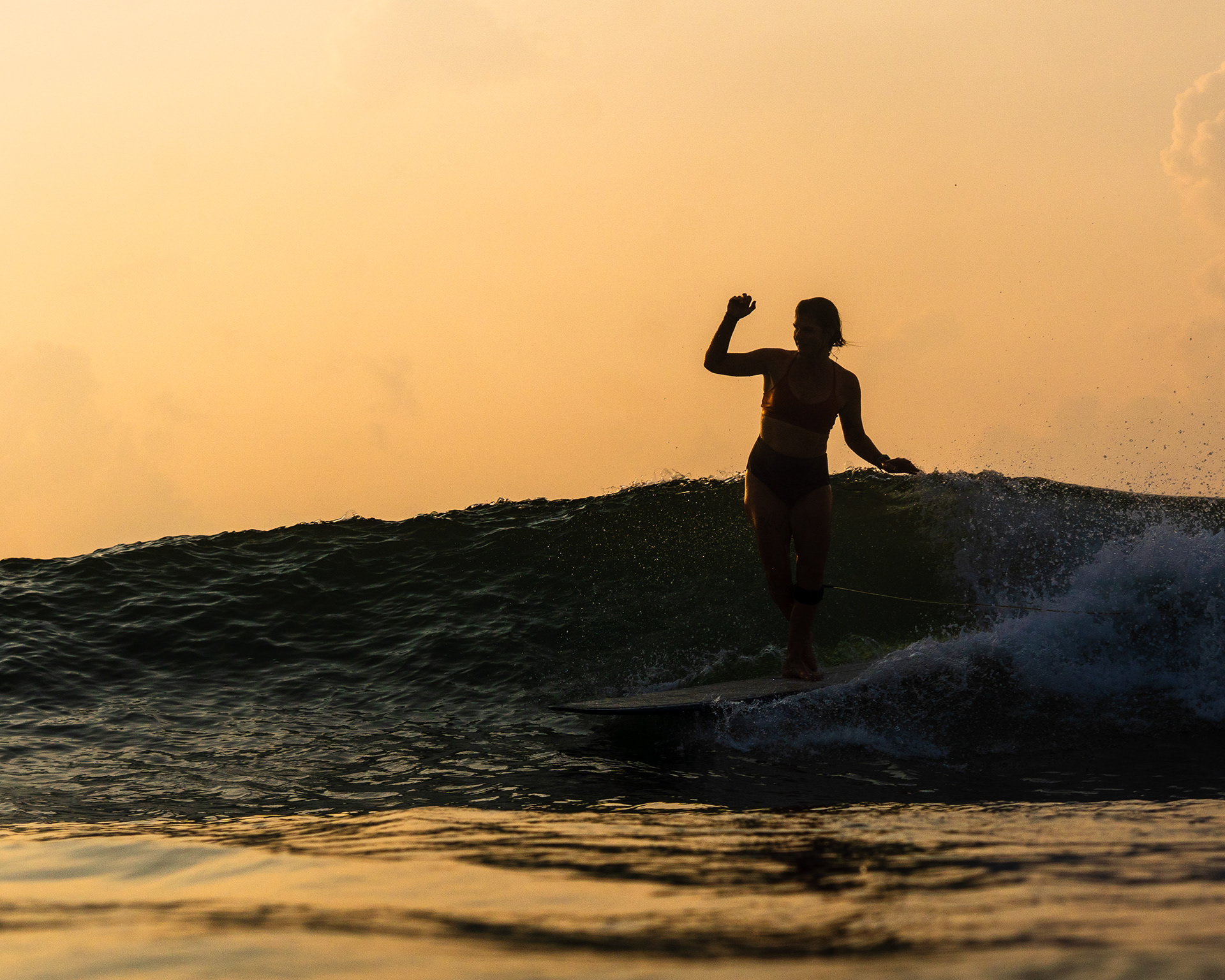 Sunrise Longboarding in Fishermans Weligama