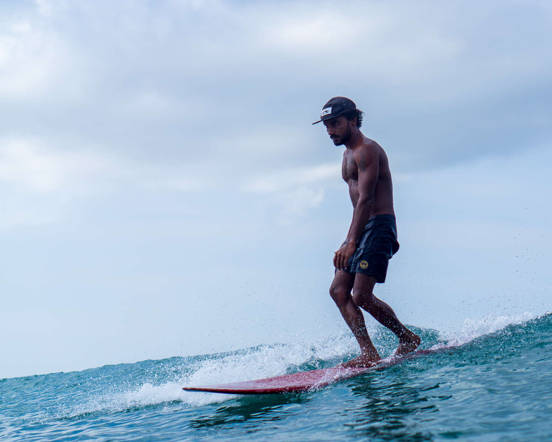 thillimayuranga x bing surfboard @ Baby Point Arugambay Sri Lanka