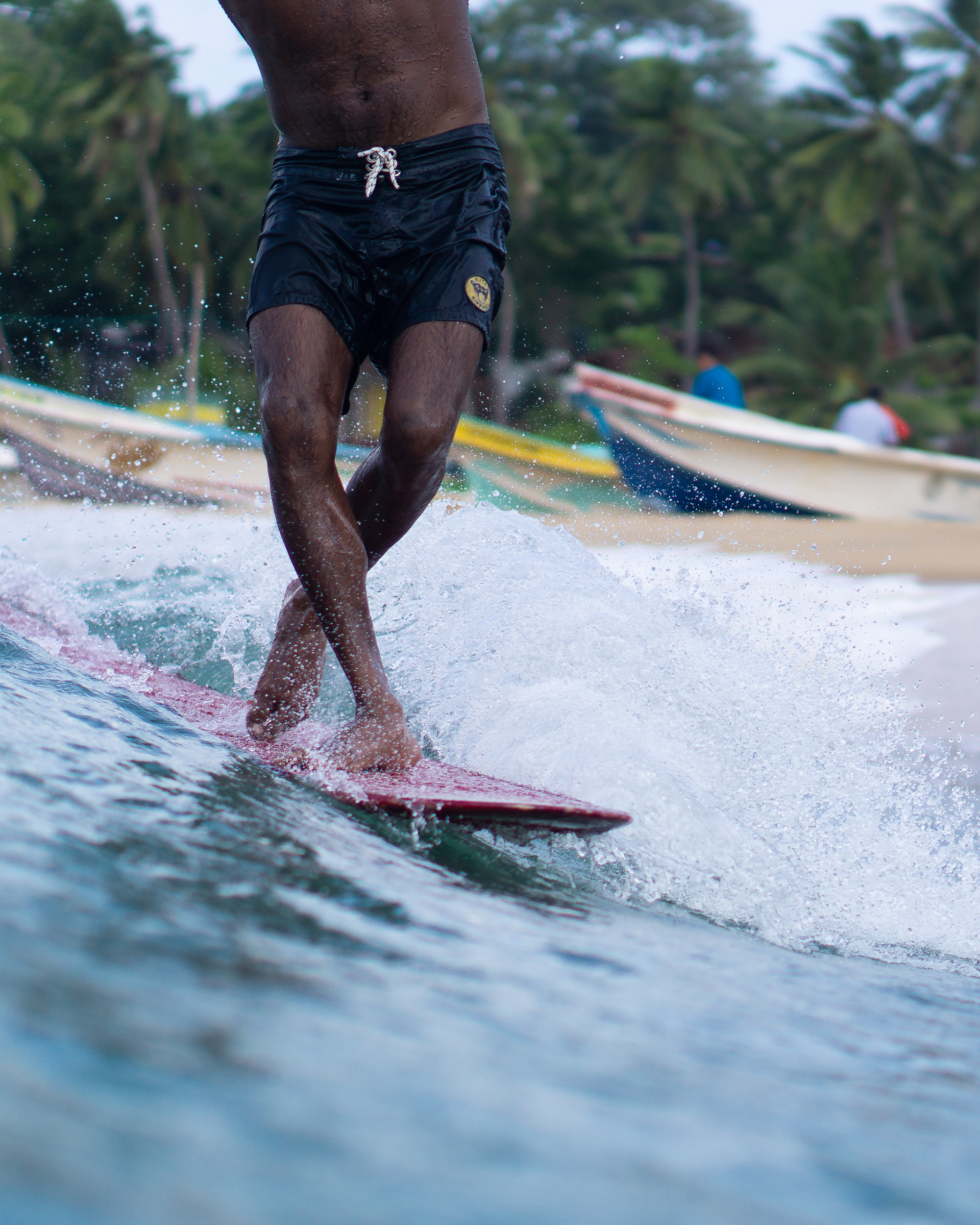 thillimayuranga x bing surfboard @ Baby Point Arugambay Sri Lanka