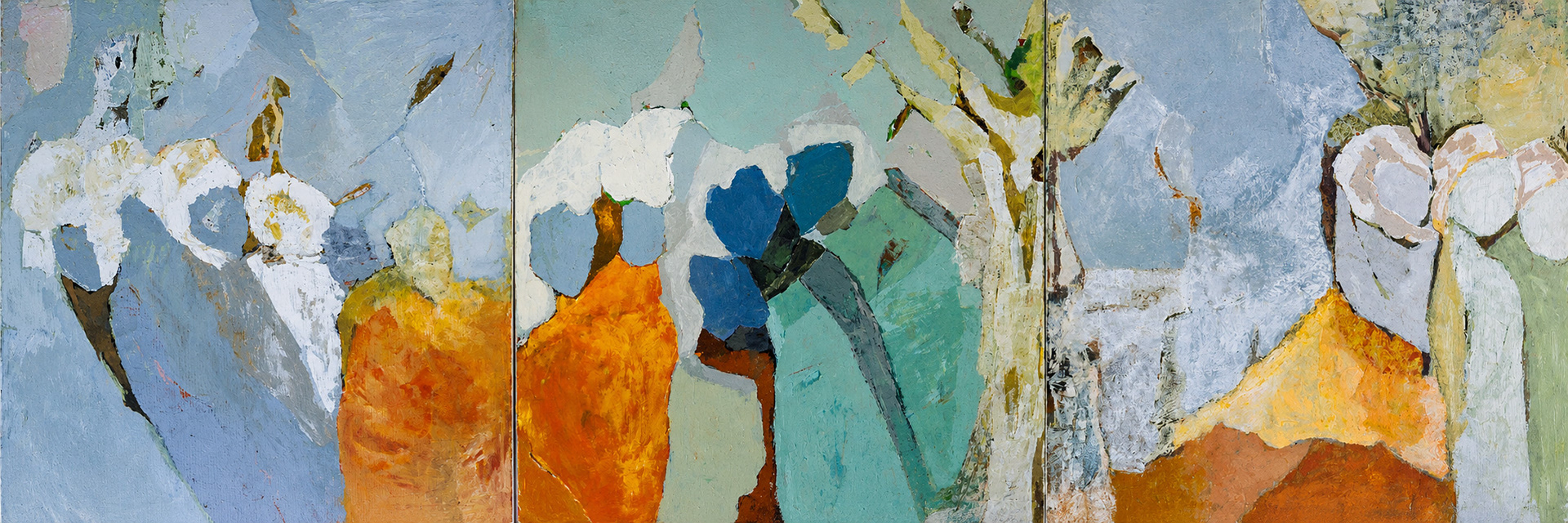 Untitled | 2020 | Triptych | acrylic on canvas | 360x120 cm