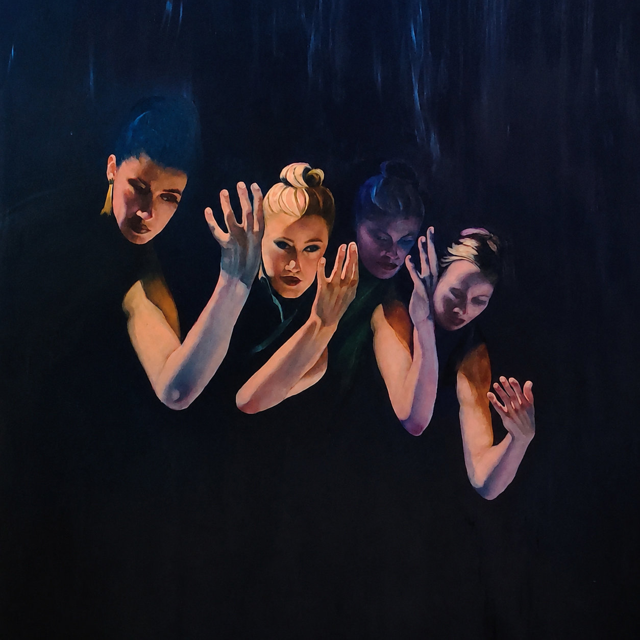 The Dancers 1 | 2026 | Oil on canvas | 100X100 cm