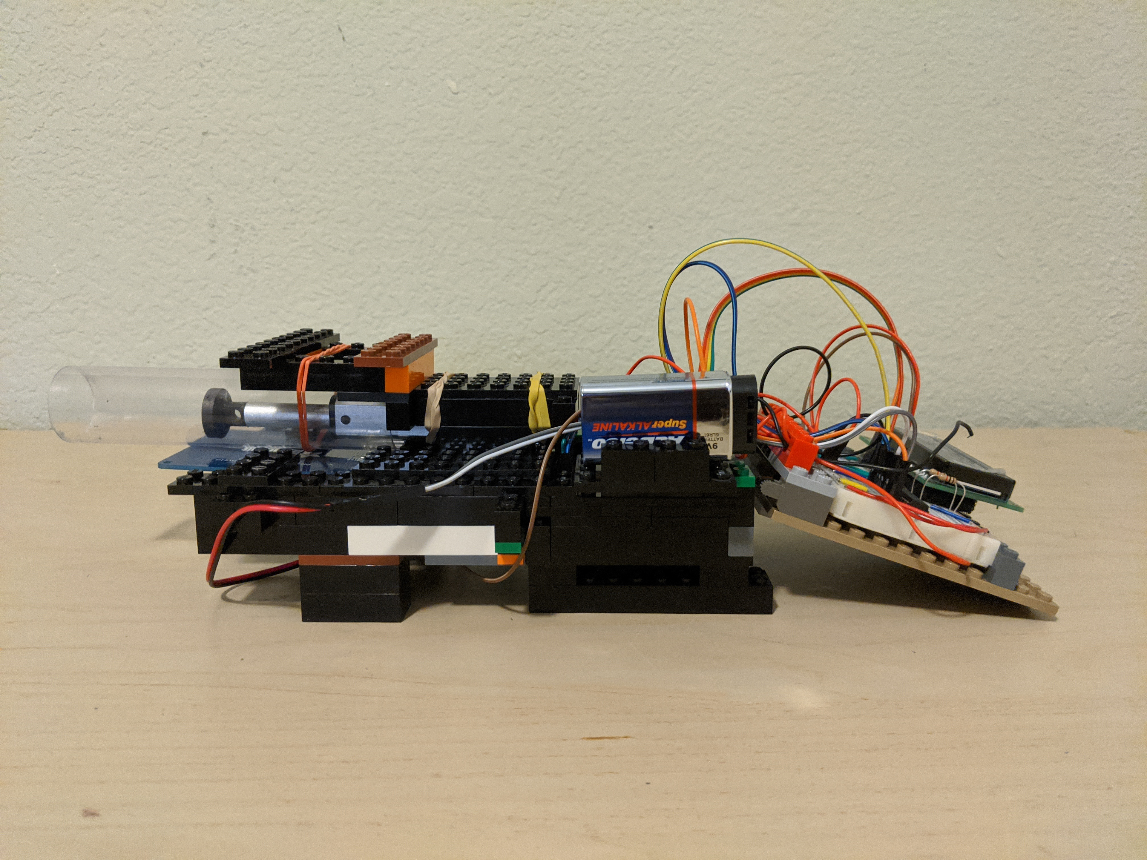 The side view of the completed proof-of-concept