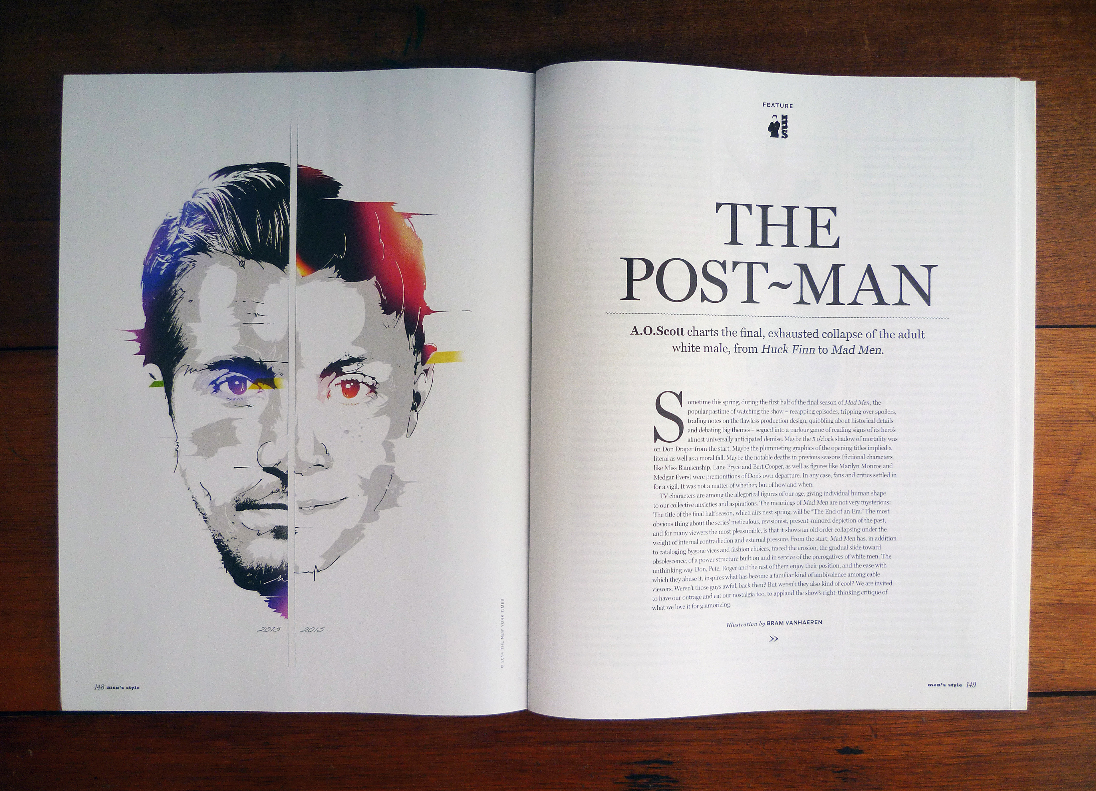 Men's Style magazine illostration. Chris Andrew Design