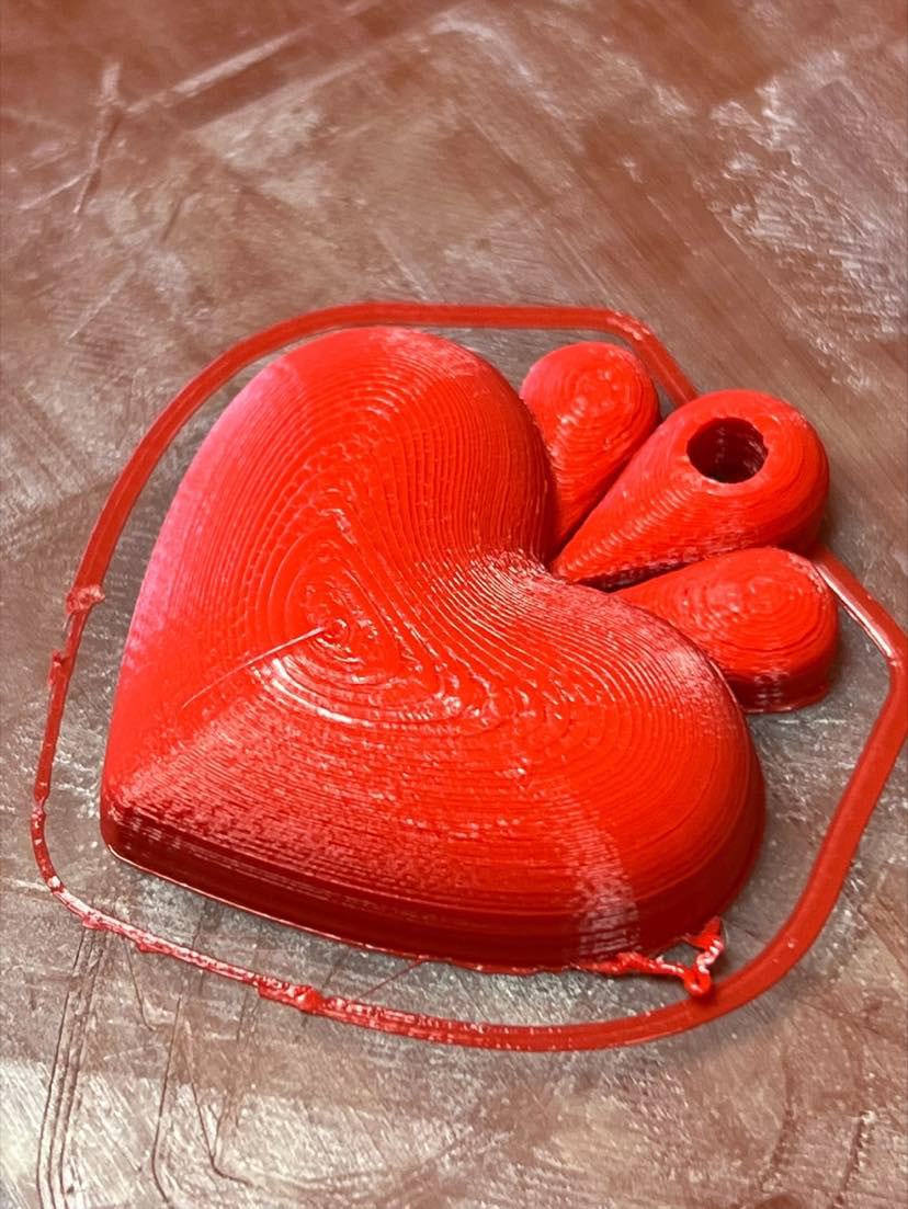 3D printed 'Venture Designs' keychain, May 2022